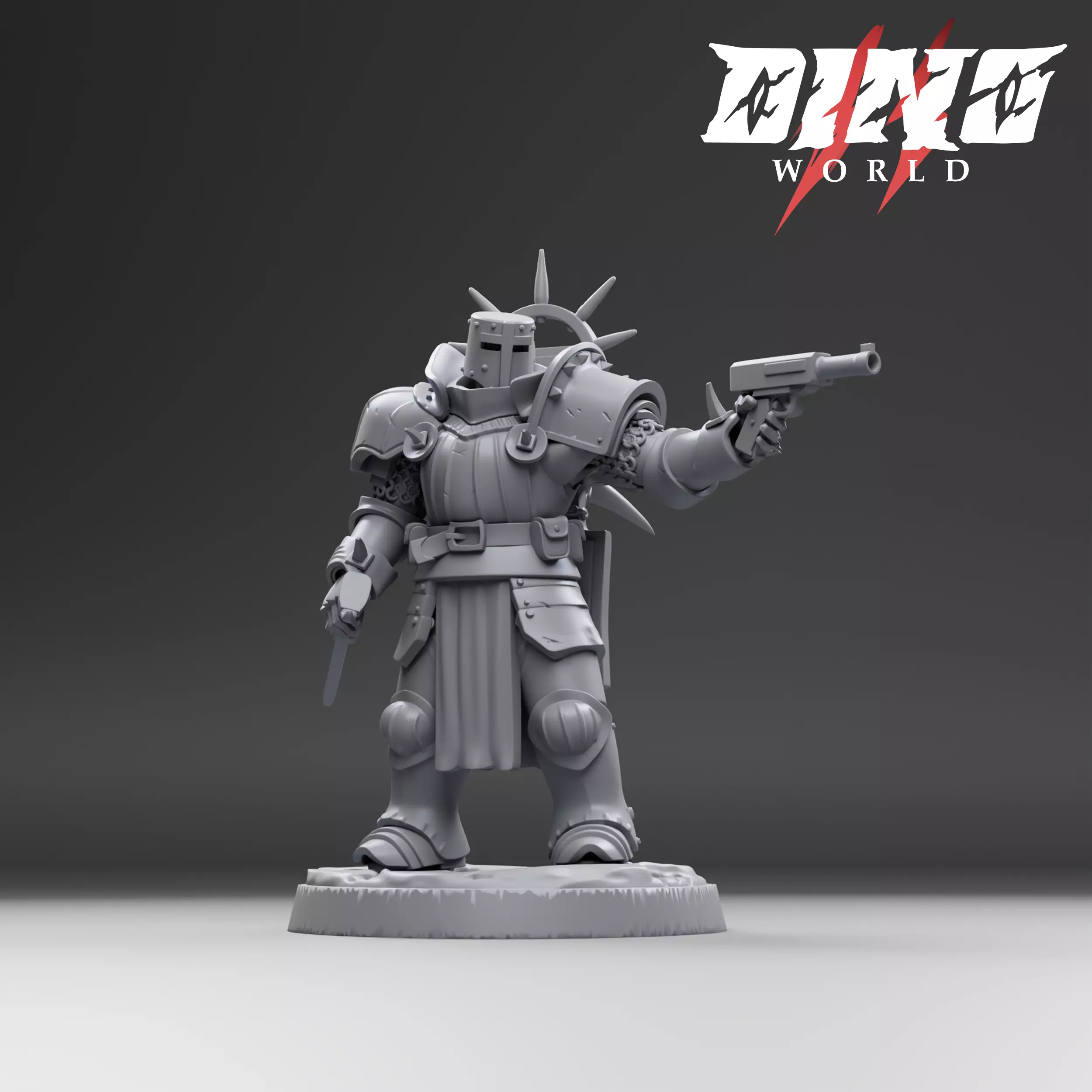 5 miniatures Solaris Knights  3D print model_8