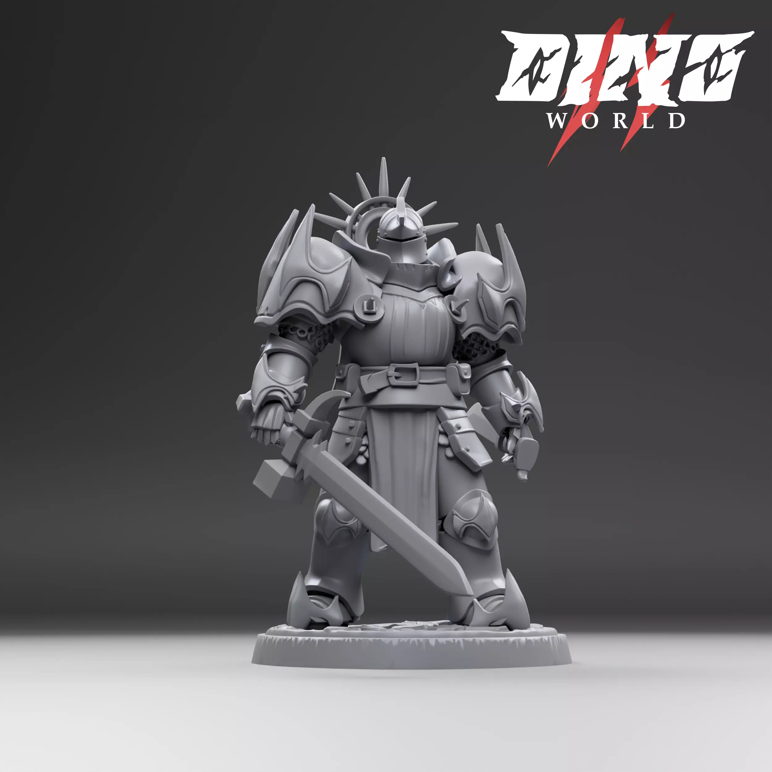 5 miniatures Solaris Knights  3D print model_2