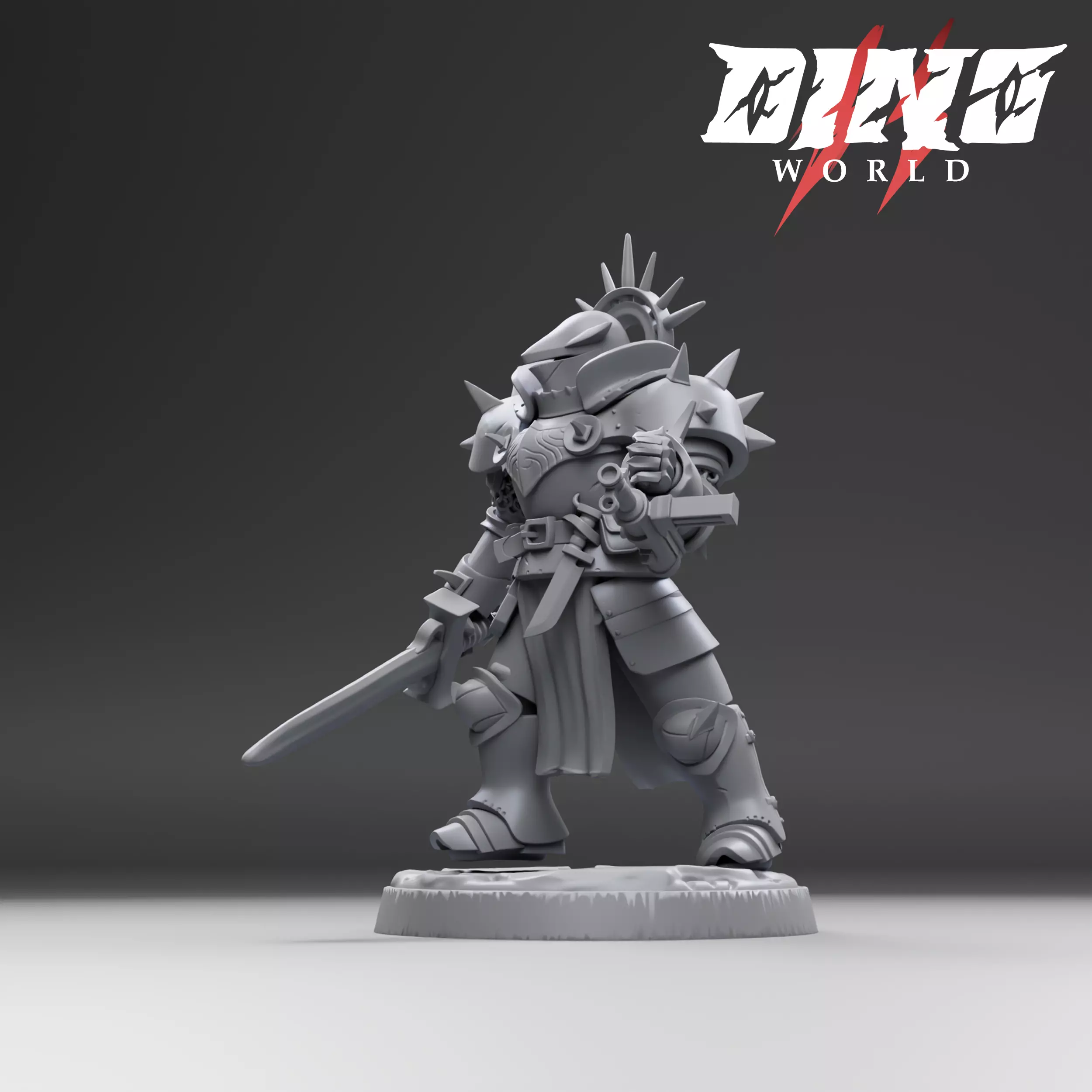 5 miniatures Solaris Knights  3D print model_4