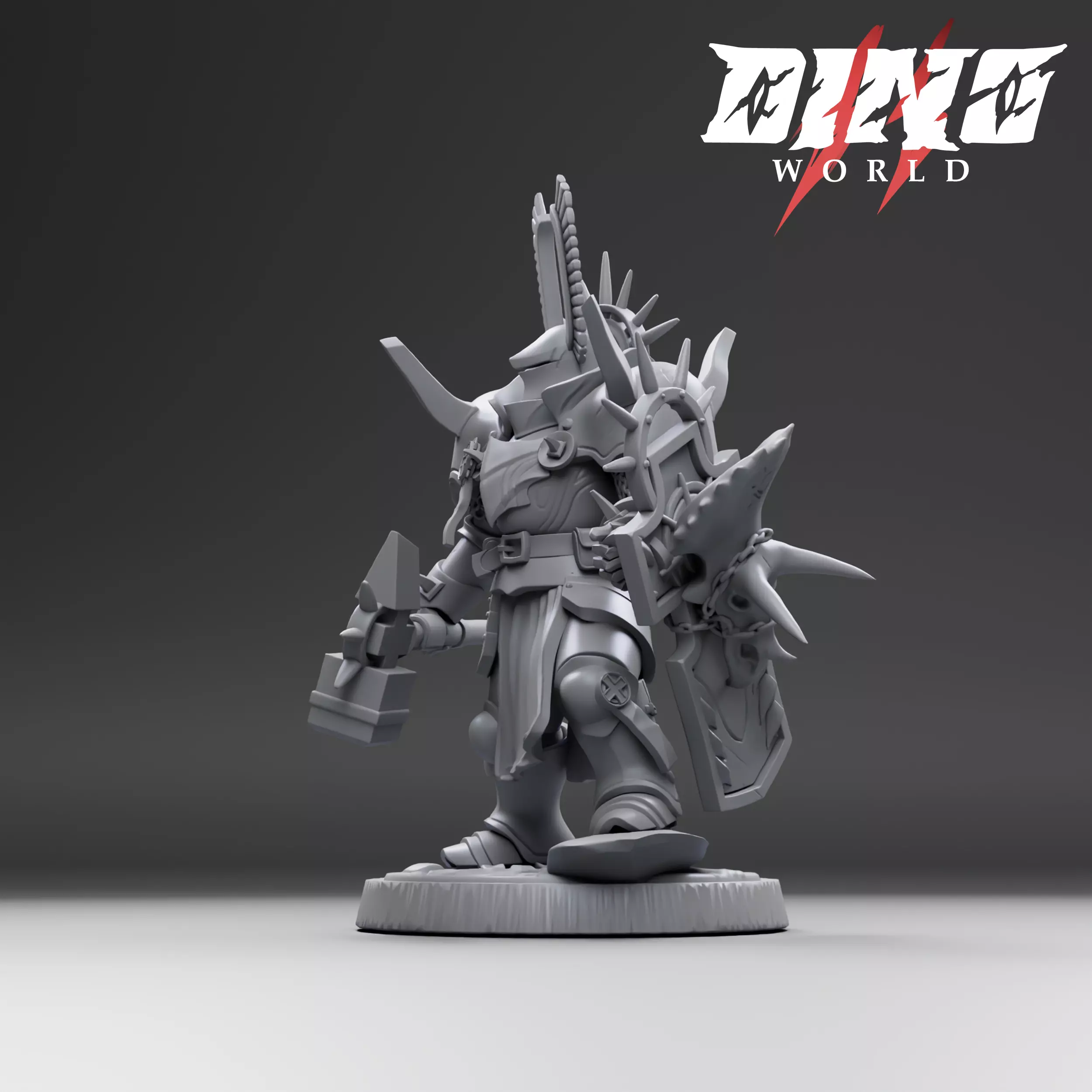 5 miniatures Solaris Knights  3D print model_5