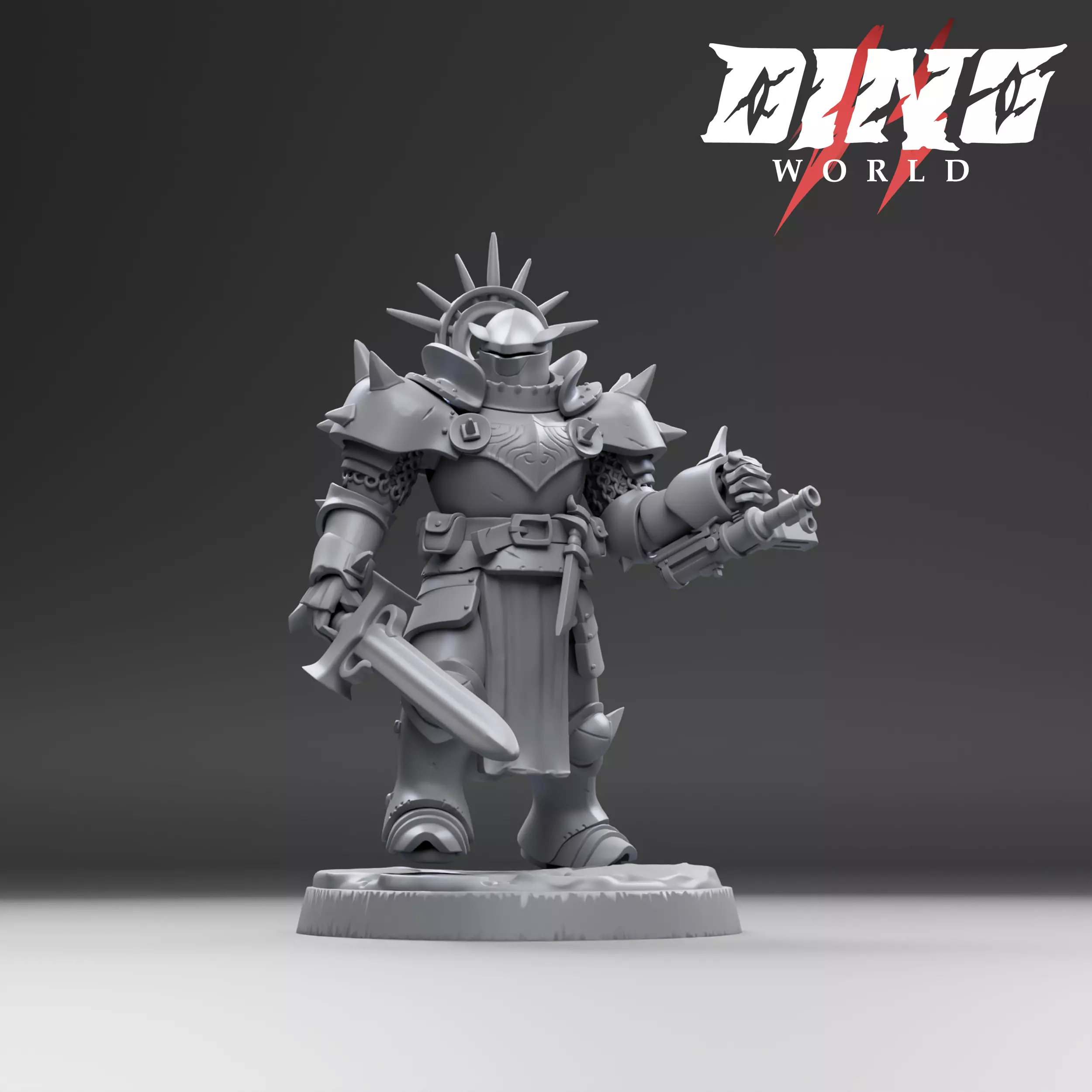 5 miniatures Solaris Knights  3D print model_7