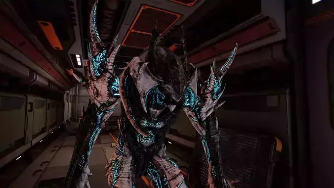 Alien 5 Low-poly 3D model Alien 5 Low-poly 3D model