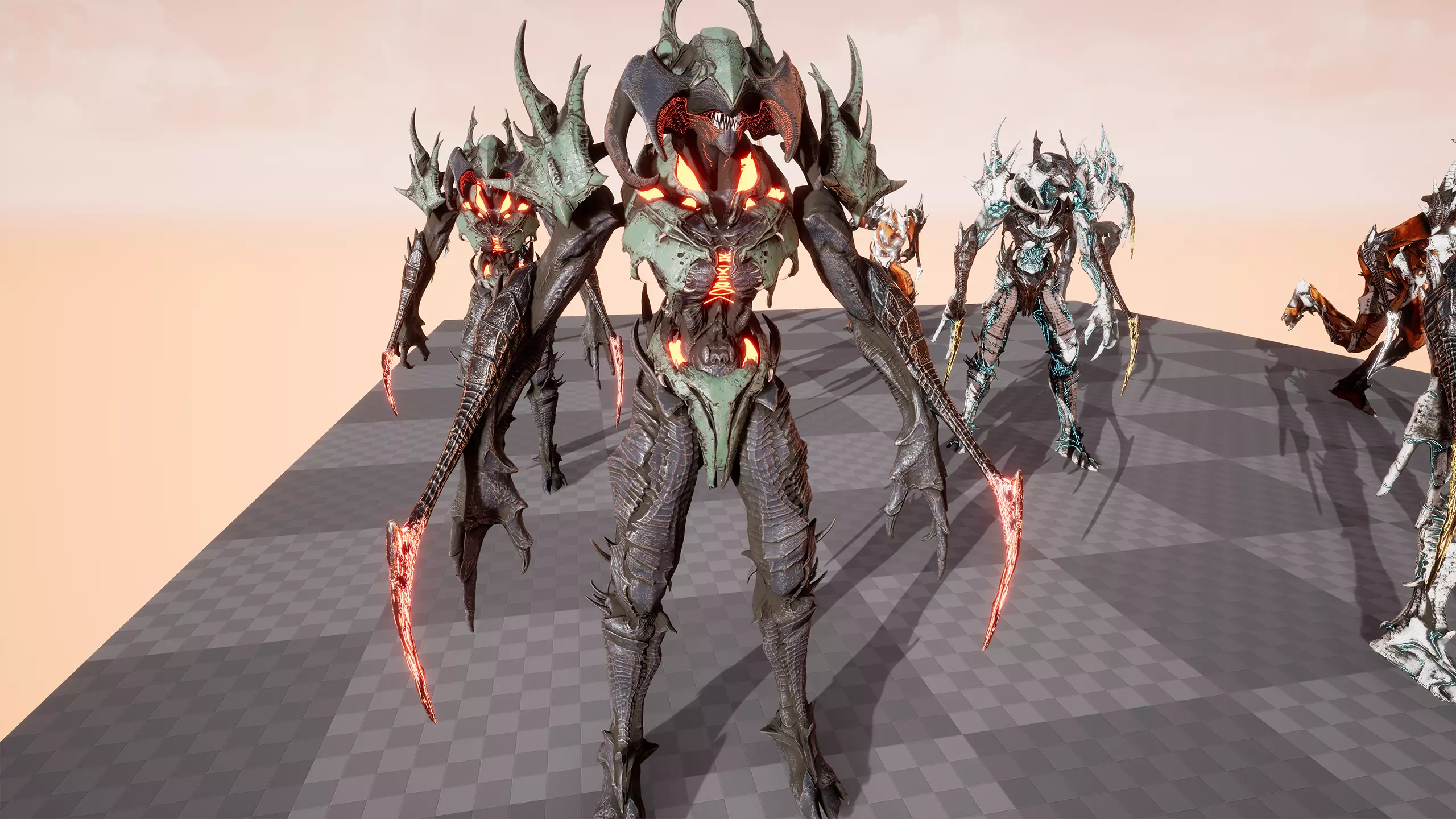 Alien 5 Low-poly 3D model_13