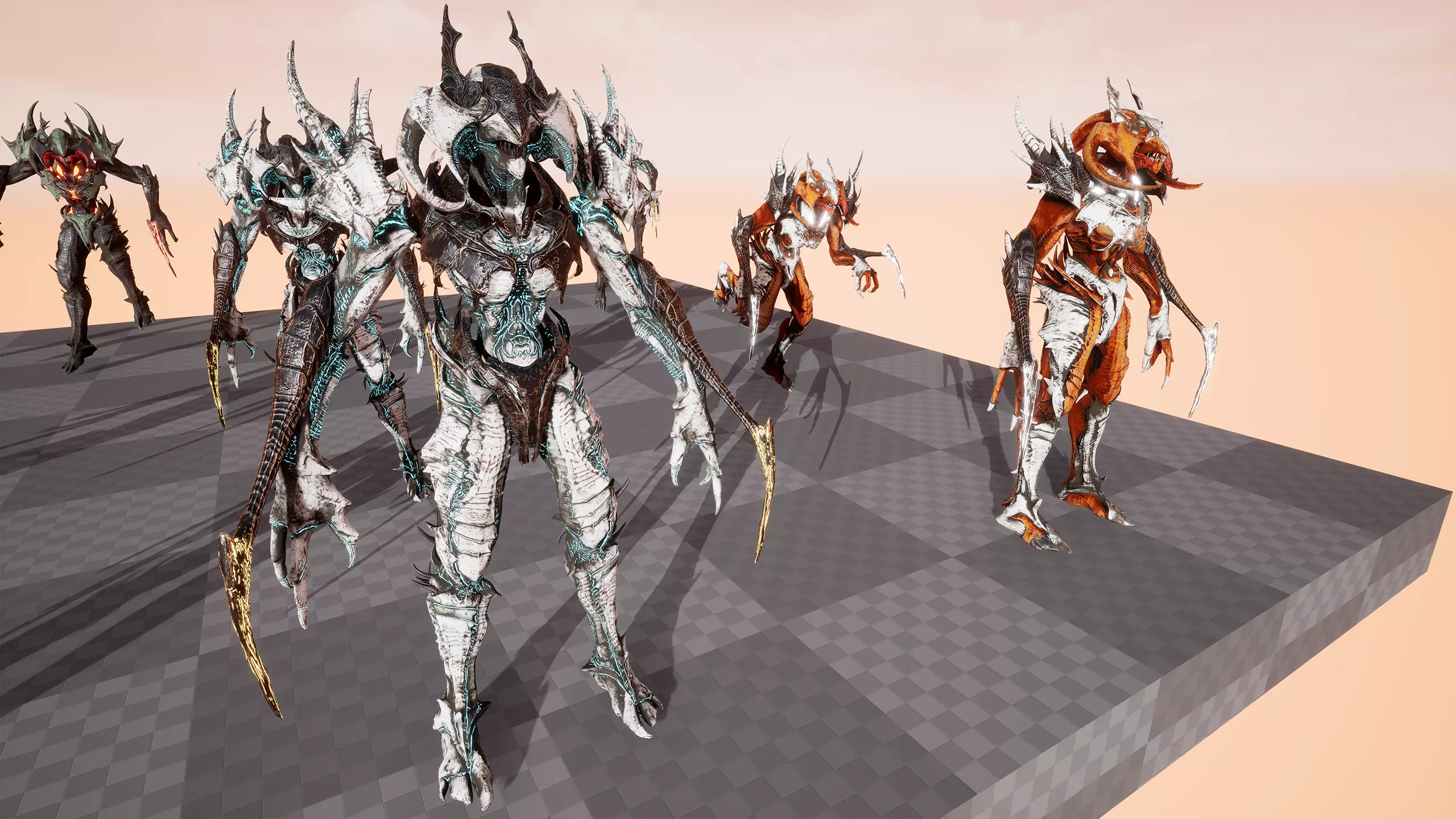 Alien 5 Low-poly 3D model_14