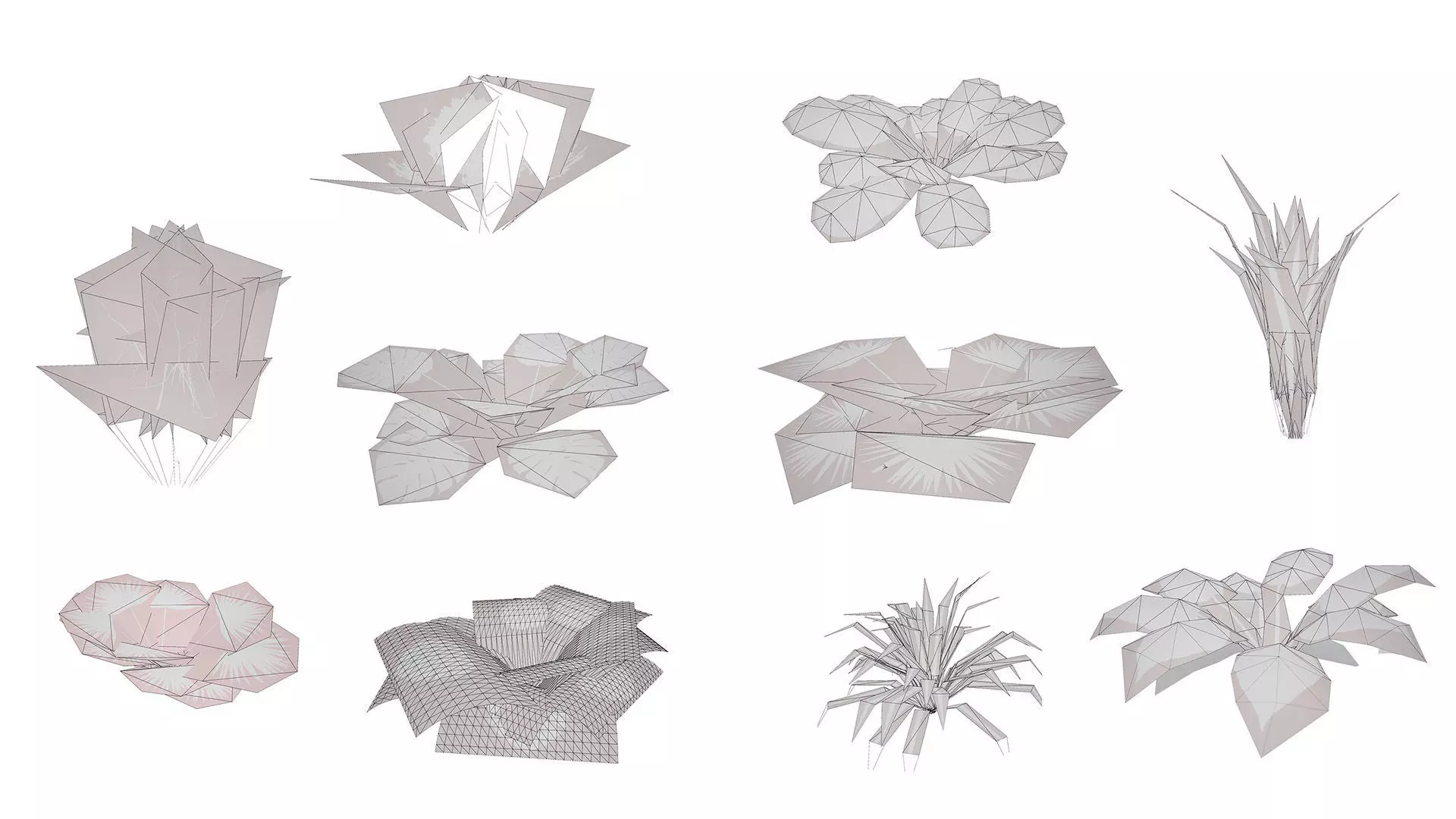 Game-Ready Tropical Foliage Pack Low-poly 3D model_13