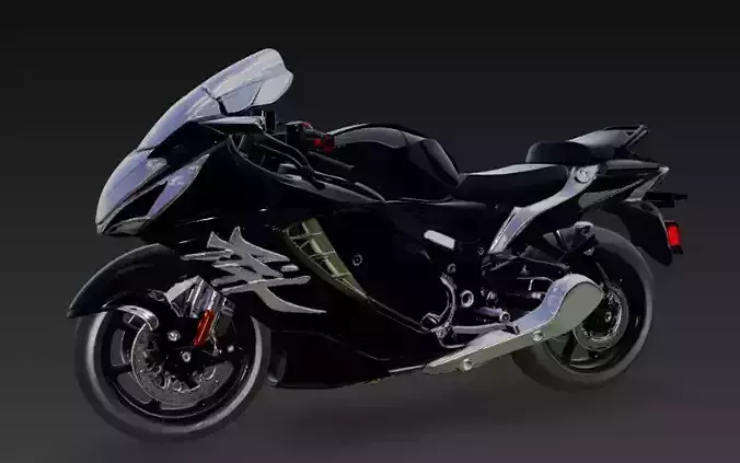 Suzuki Hayabusa 3D Model