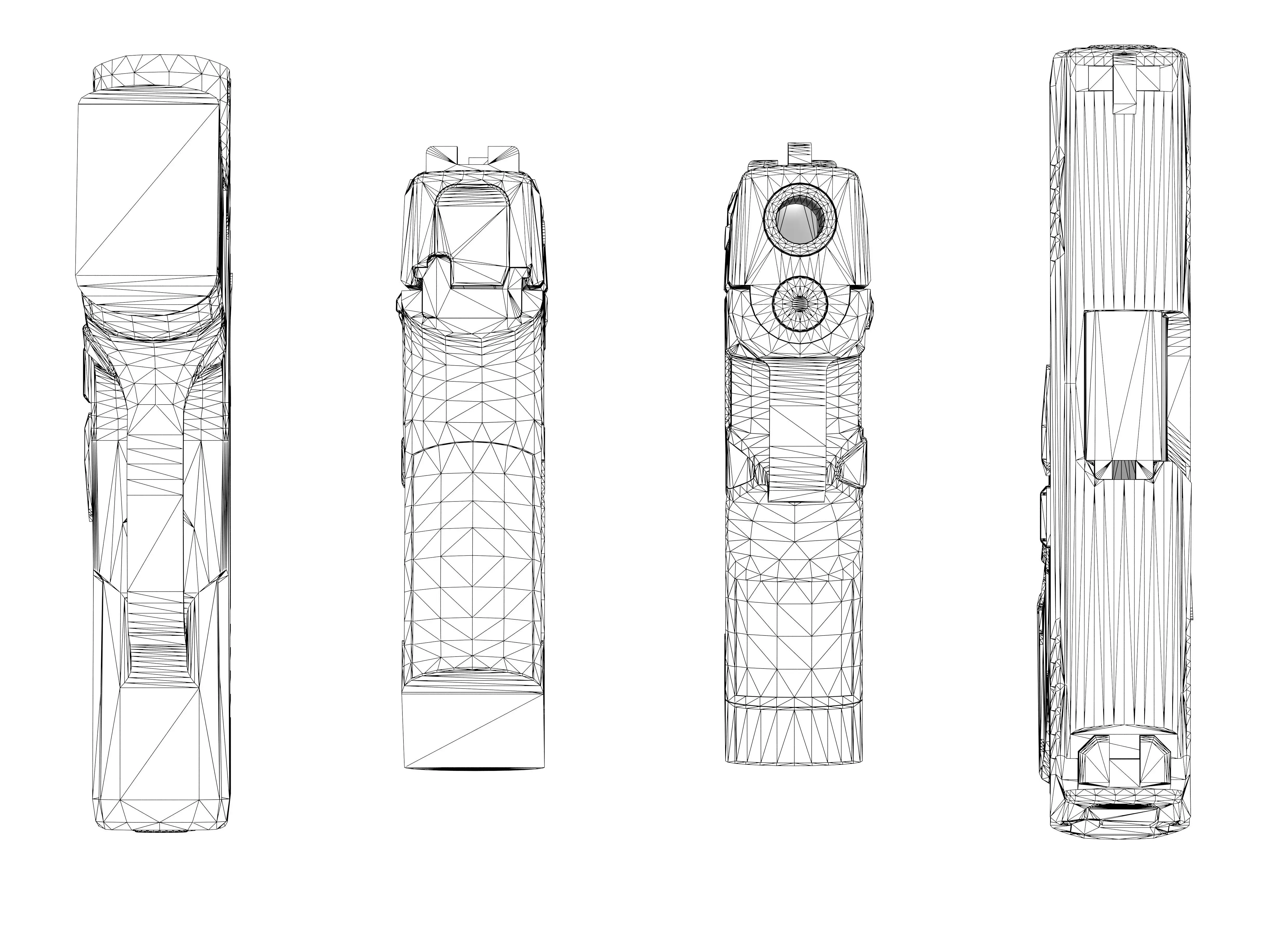 Sig Sauer P365 Pistol Low-poly 3D model_12