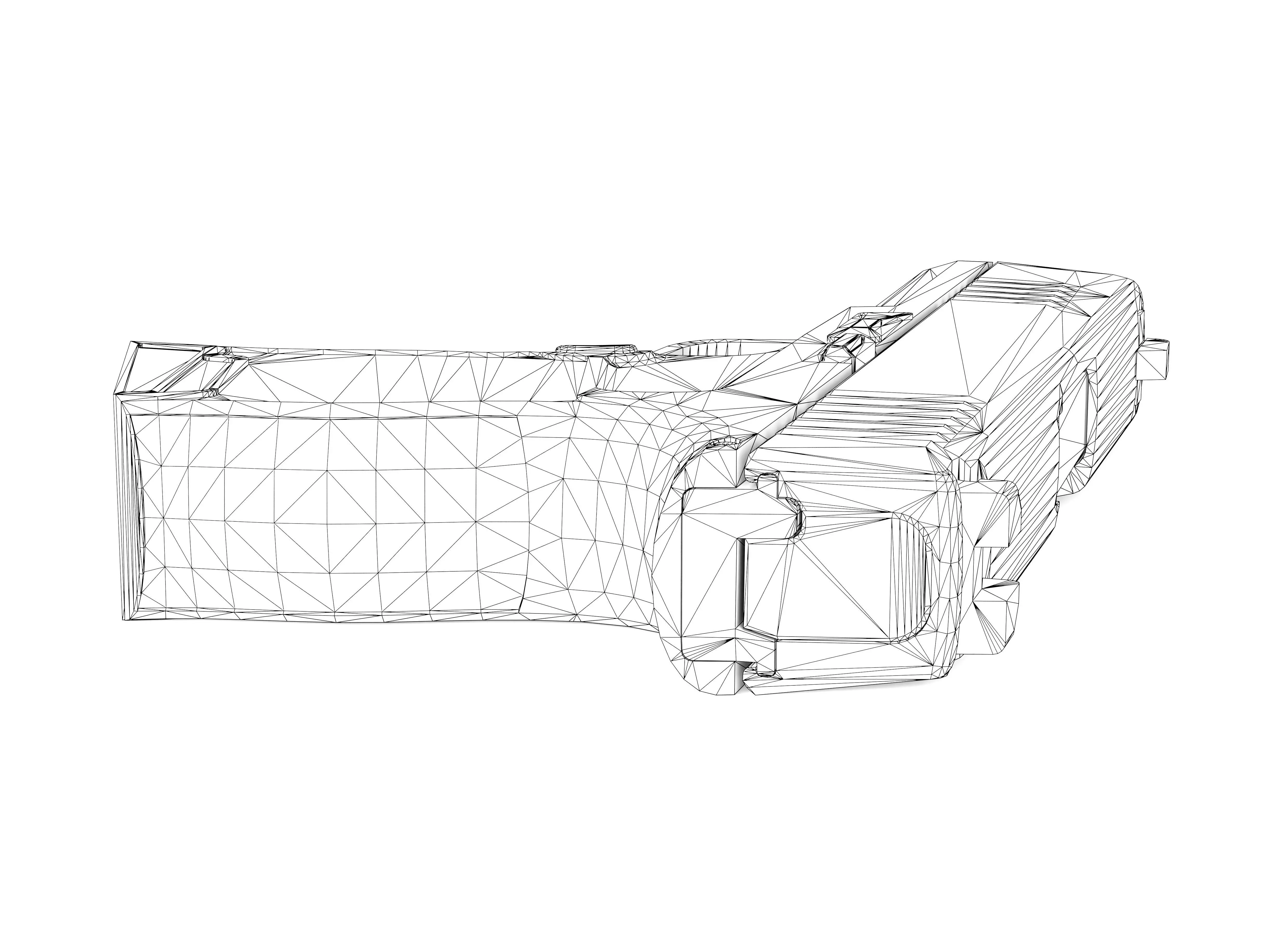 Sig Sauer P365 Pistol Low-poly 3D model_9