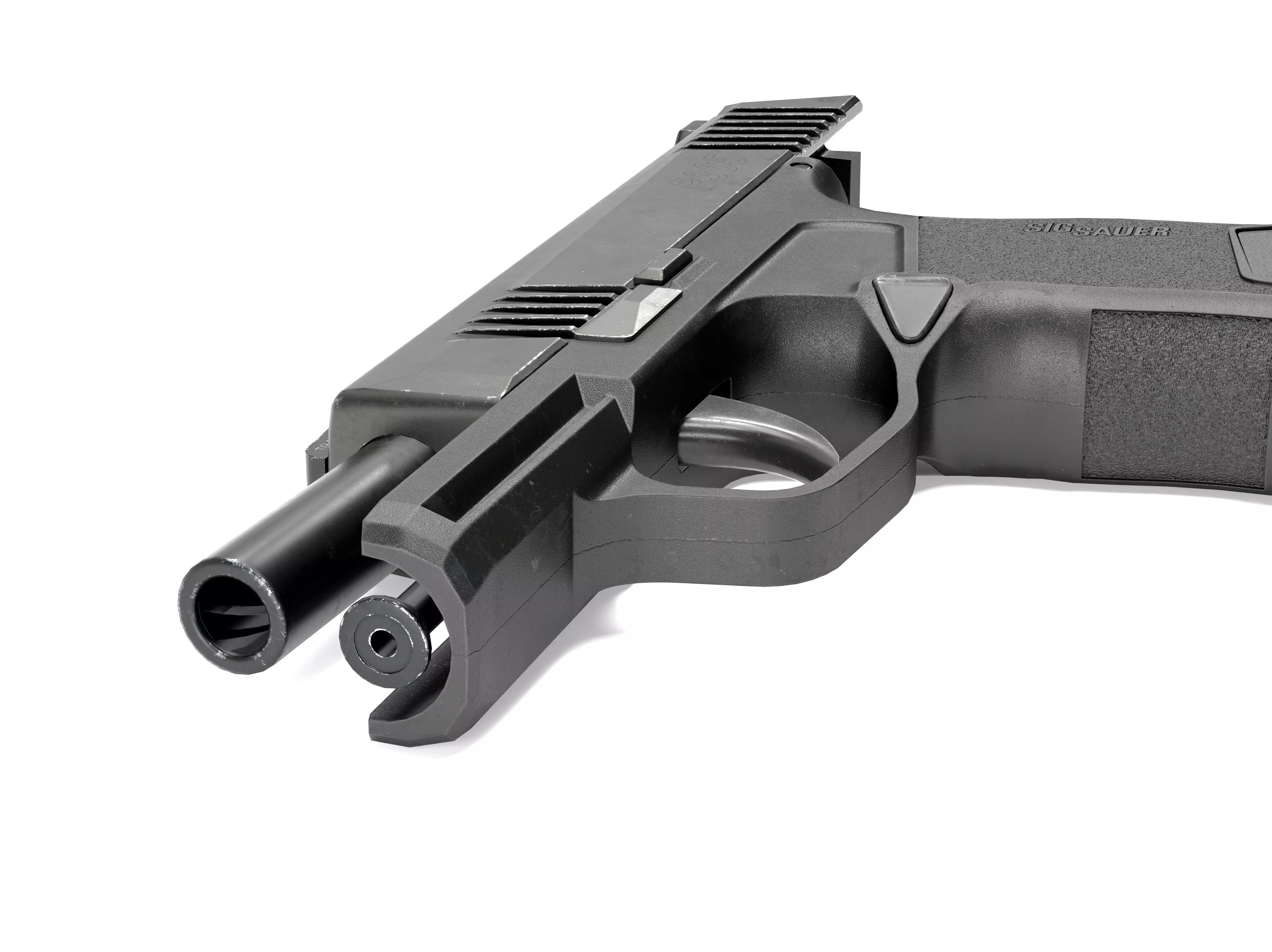 Sig Sauer P365 Pistol Low-poly 3D model_2