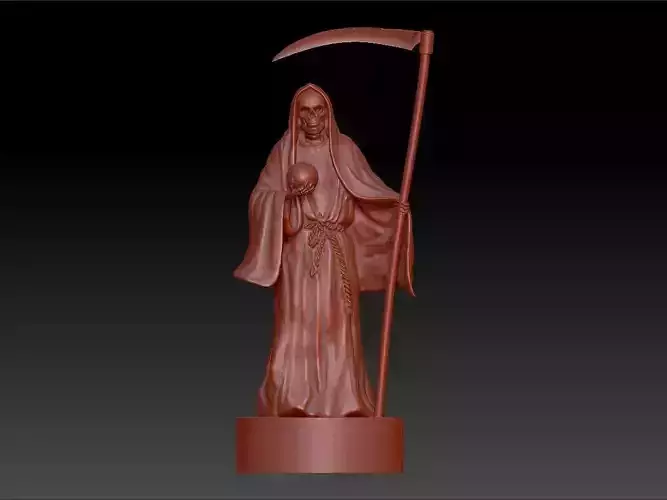 statue death with a scythe 3D print model