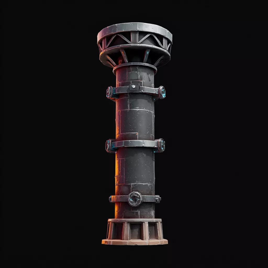 Stylized Vents Set 3D model_5