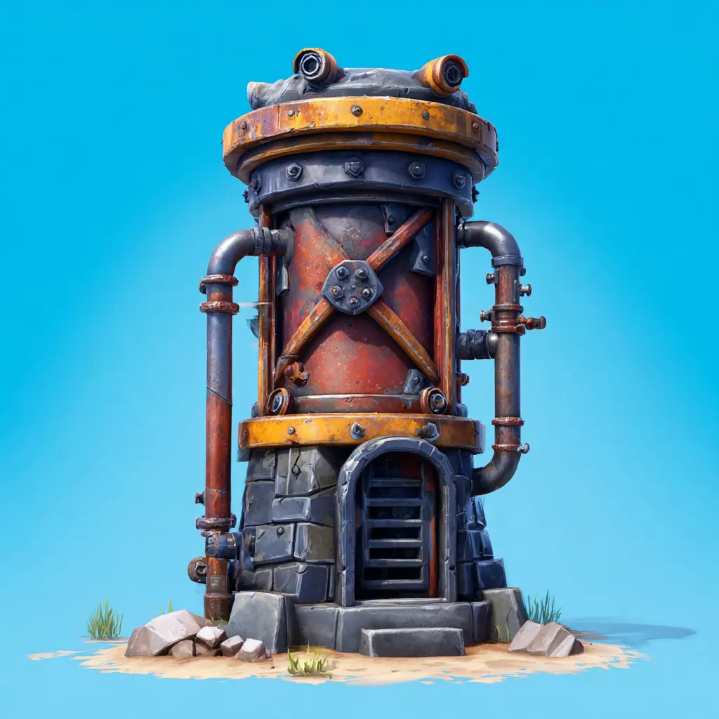 Stylized Vents Set 3D model_1