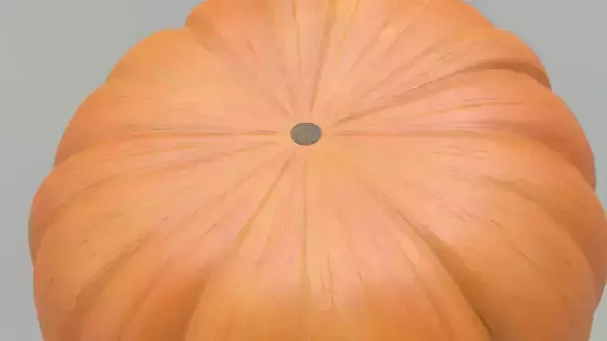 Pumpkin Low-poly 3D model 5