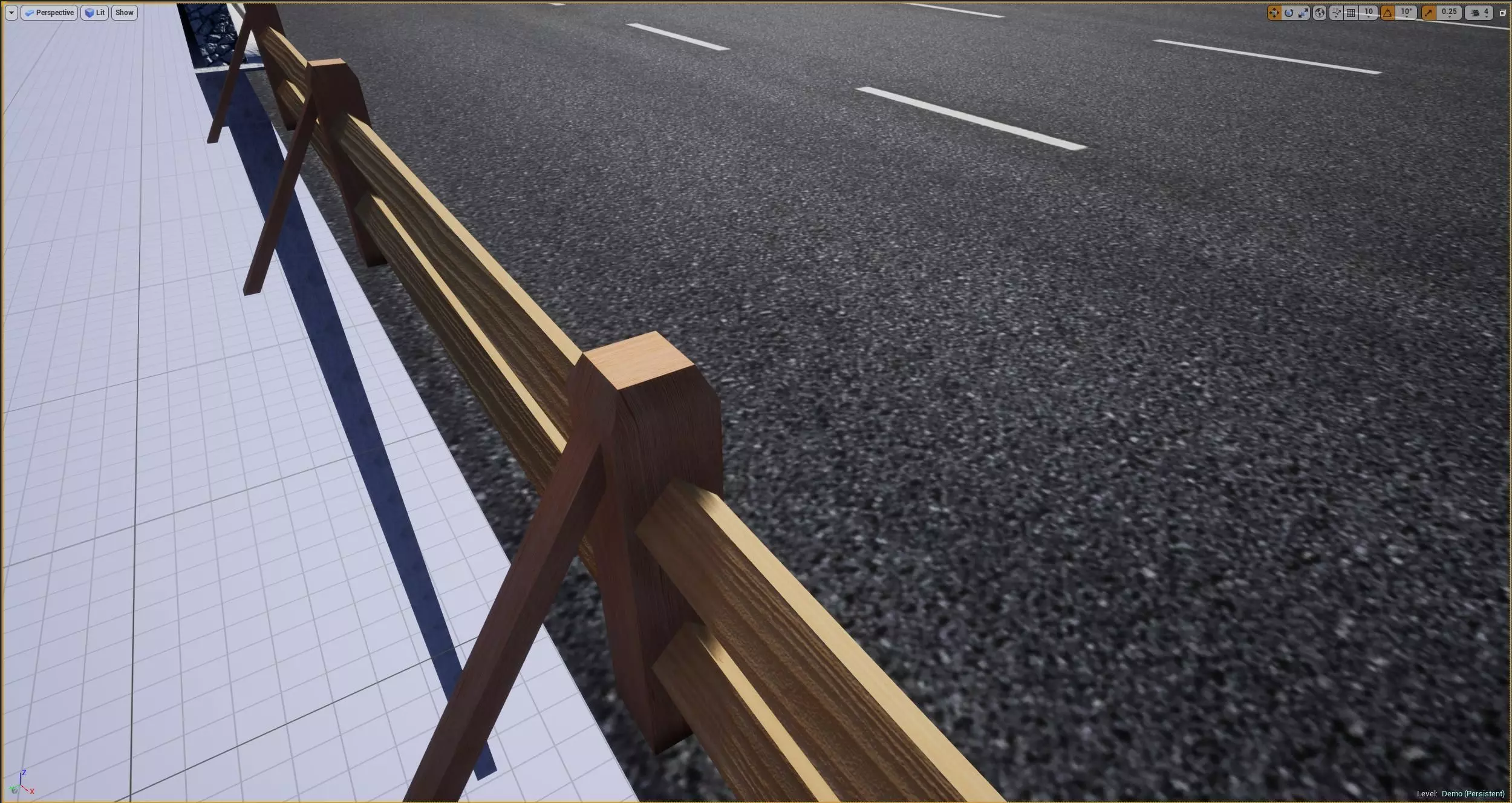 Road Modular Assets for Unity and Unreal Low-poly 3D model_14