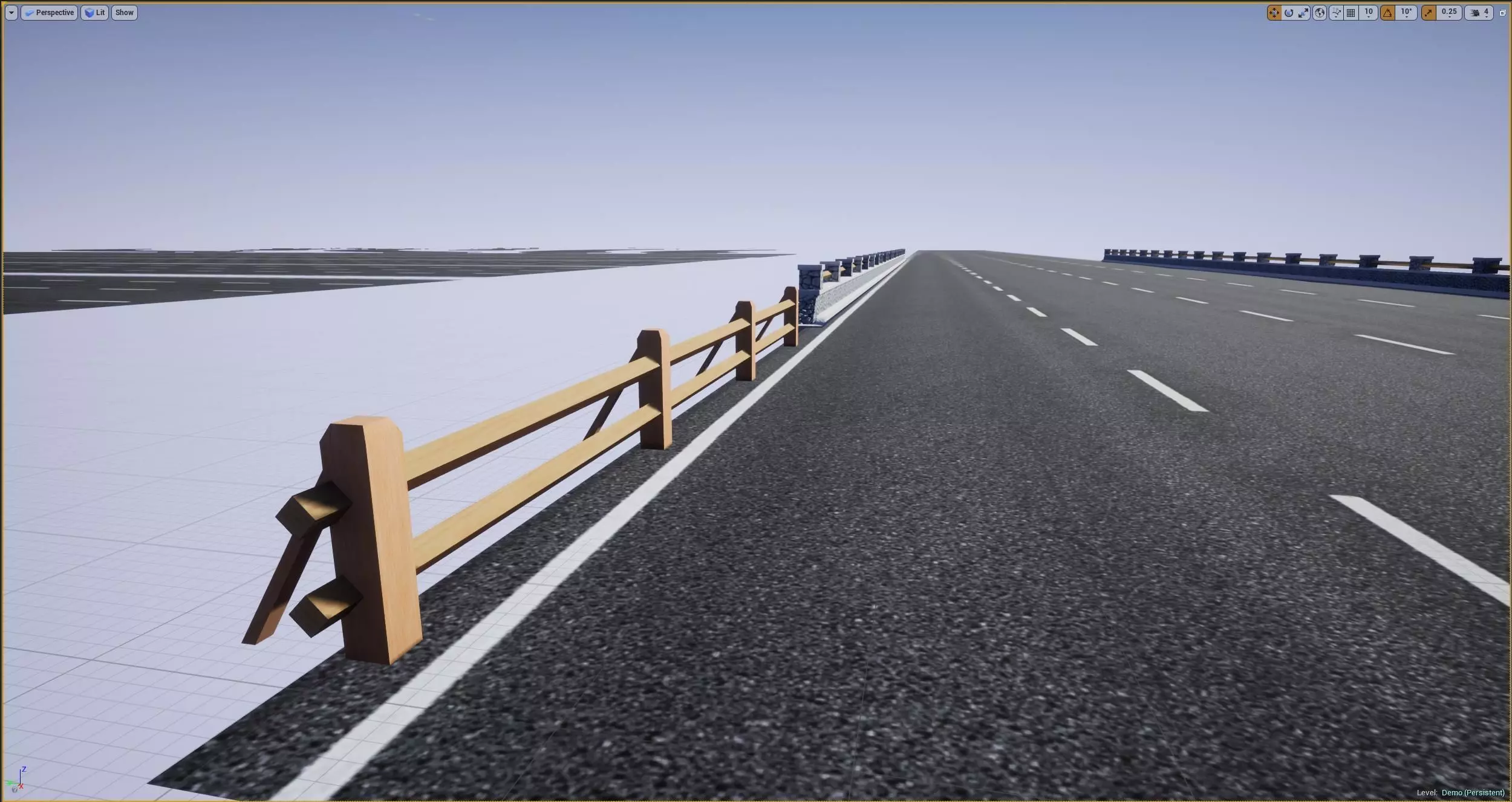 Road Modular Assets for Unity and Unreal Low-poly 3D model_13