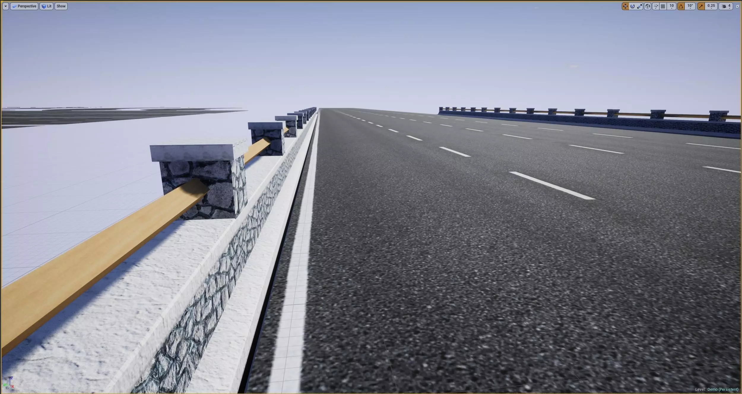 Road Modular Assets for Unity and Unreal Low-poly 3D model_15