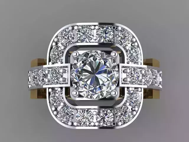 Ring with diamonds
