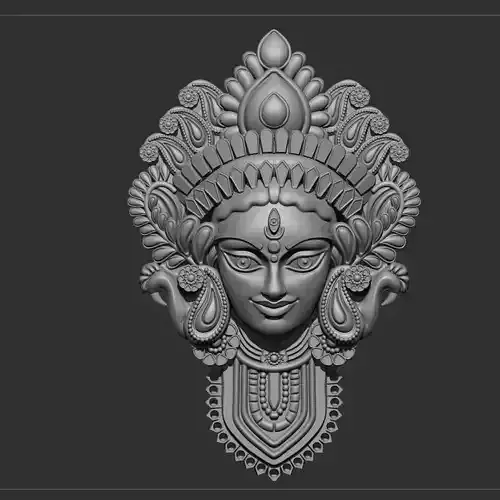 durga ji face