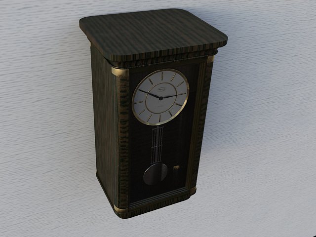 Clock 2 pendulum 3D model_2