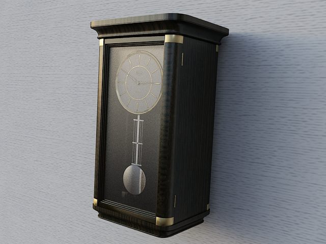 Clock 2 pendulum 3D model_3
