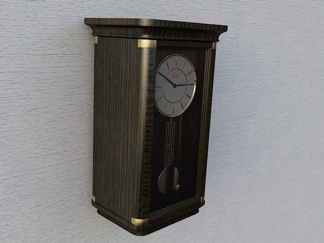 Clock 2 pendulum 3D model_1