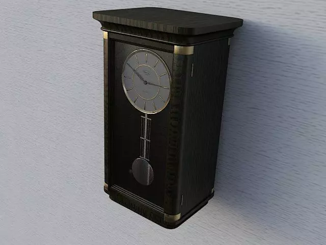 Clock 2 pendulum 3D model_0