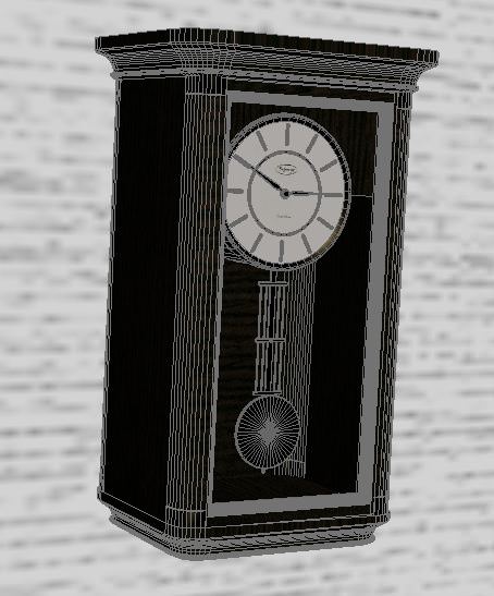 Clock 2 pendulum 3D model_5