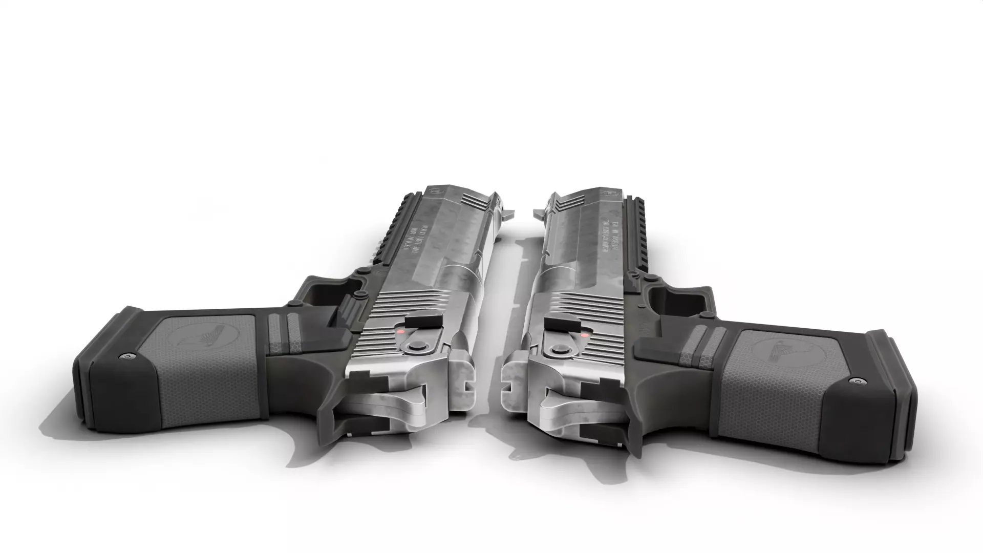 Desert Eagle 50 cal Low-poly 3D model_5