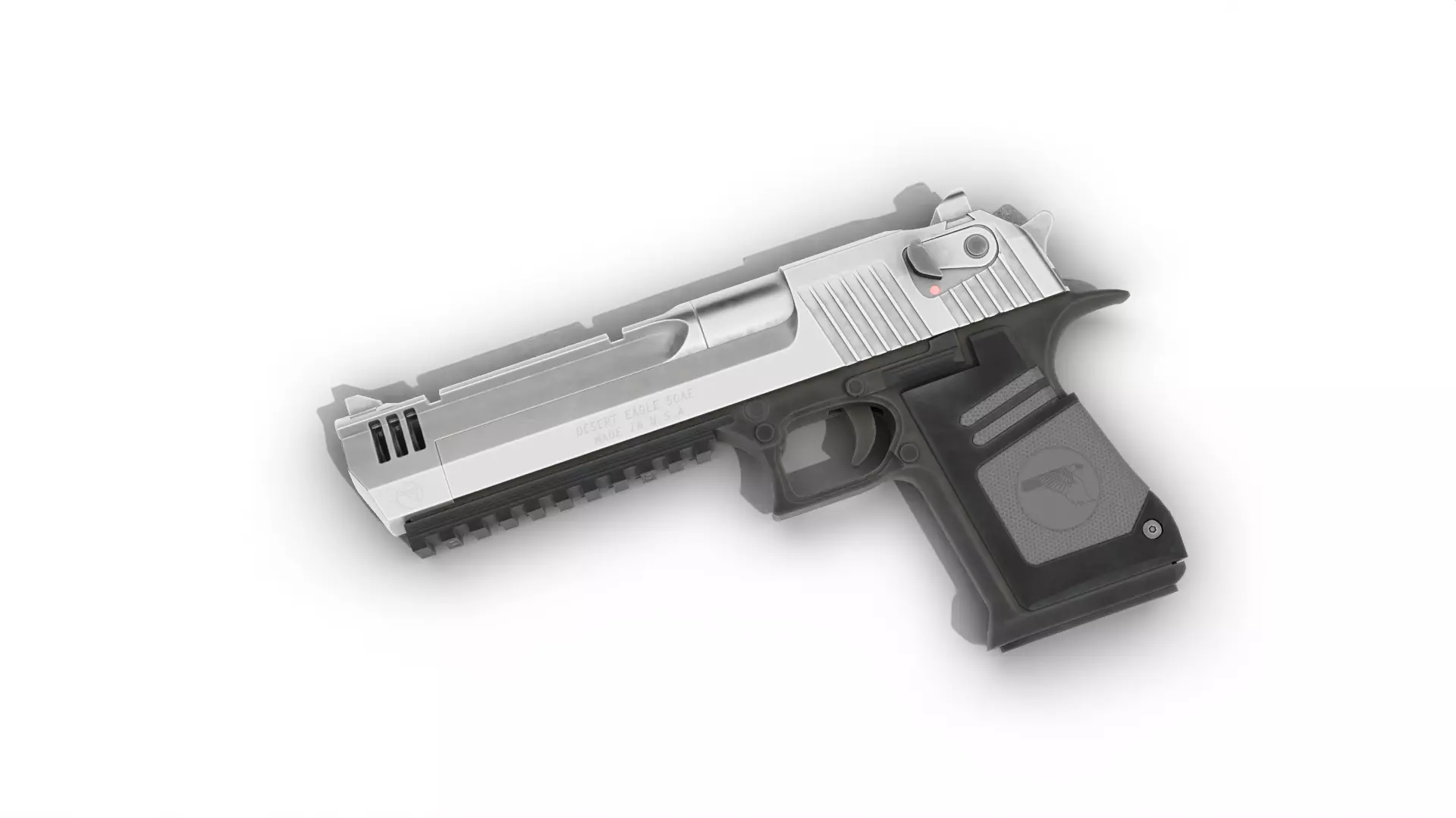 Desert Eagle 50 cal Low-poly 3D model_7
