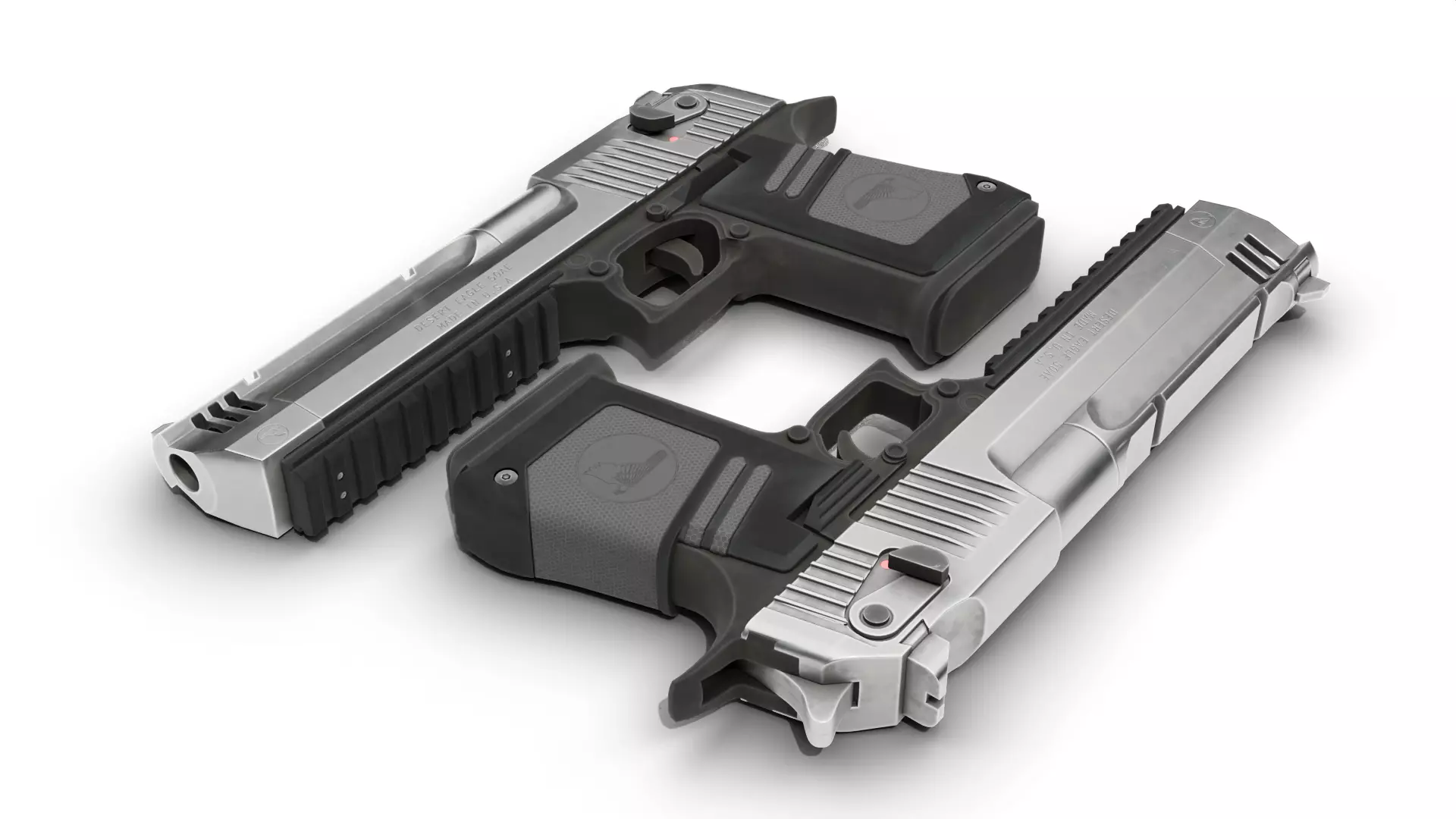 Desert Eagle 50 cal Low-poly 3D model_11