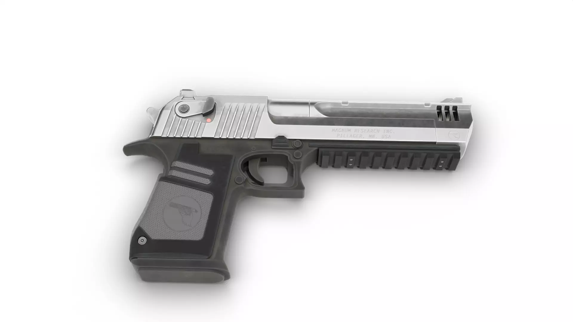 Desert Eagle 50 cal Low-poly 3D model_4