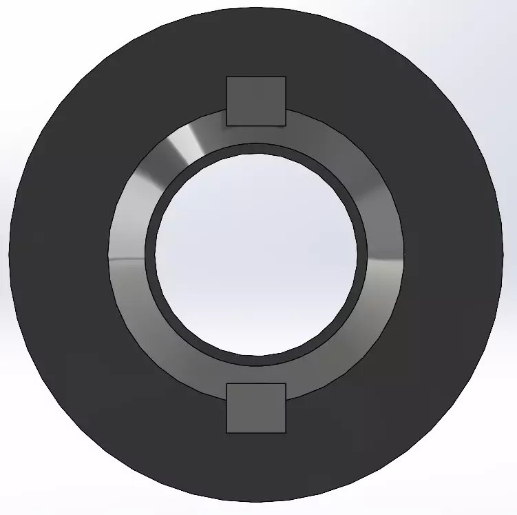 Polo 6n gear lever bushing - 357711590B  Free 3D print model_3