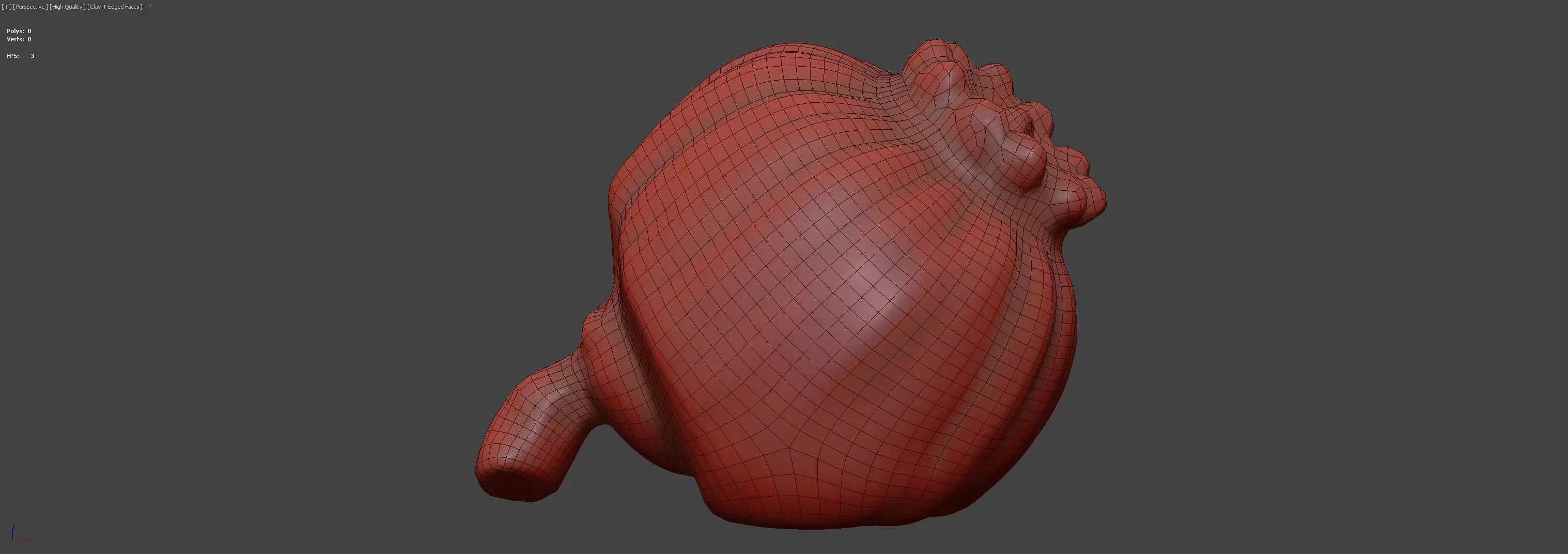 Clay Poppy Decoration 3D model_6