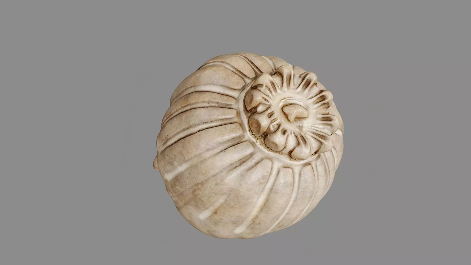 Clay Poppy Decoration 3D model_2