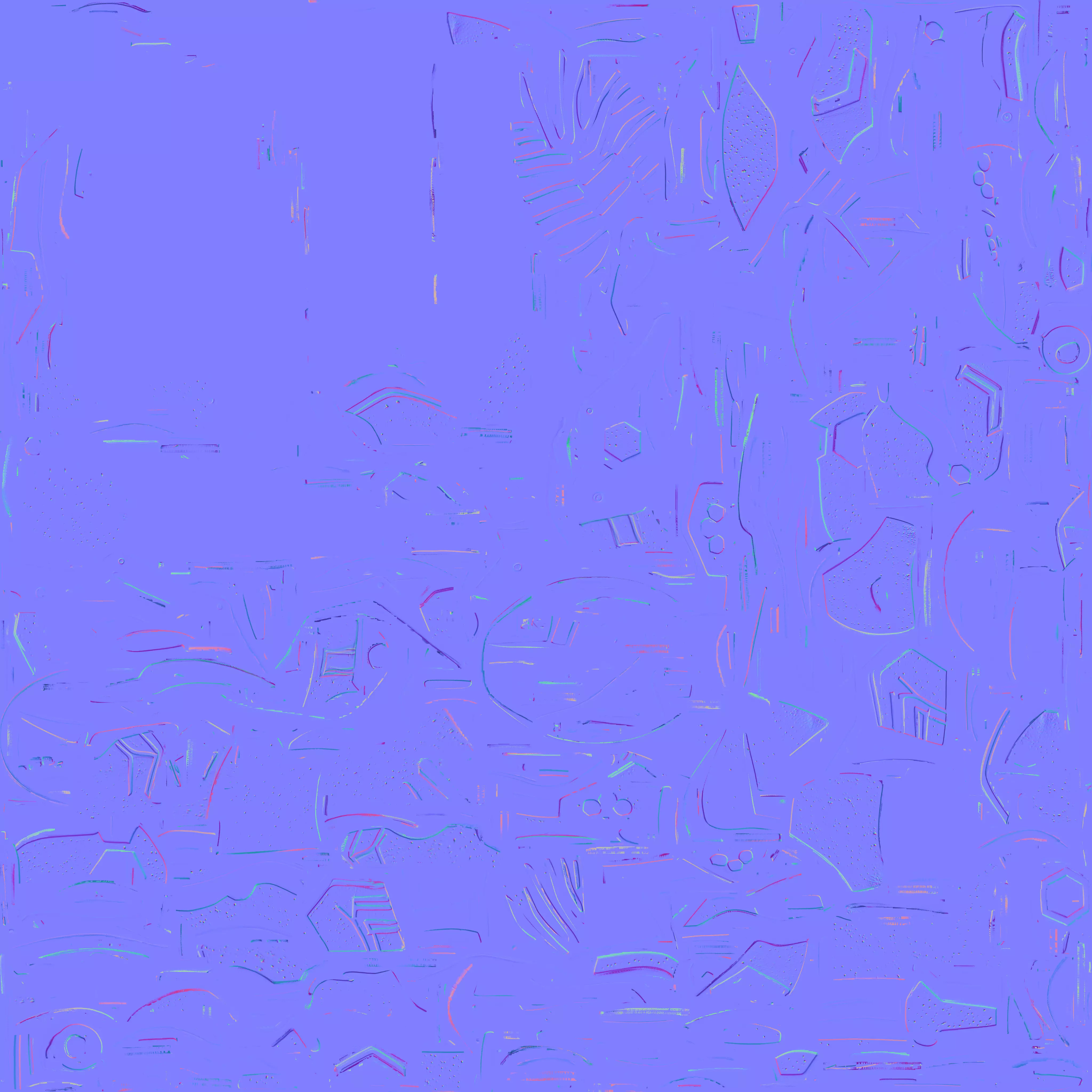 Cosmic Cyberpunk Combat Boot 3D Model Galactic Tech Footwear Low-poly 3D model_5