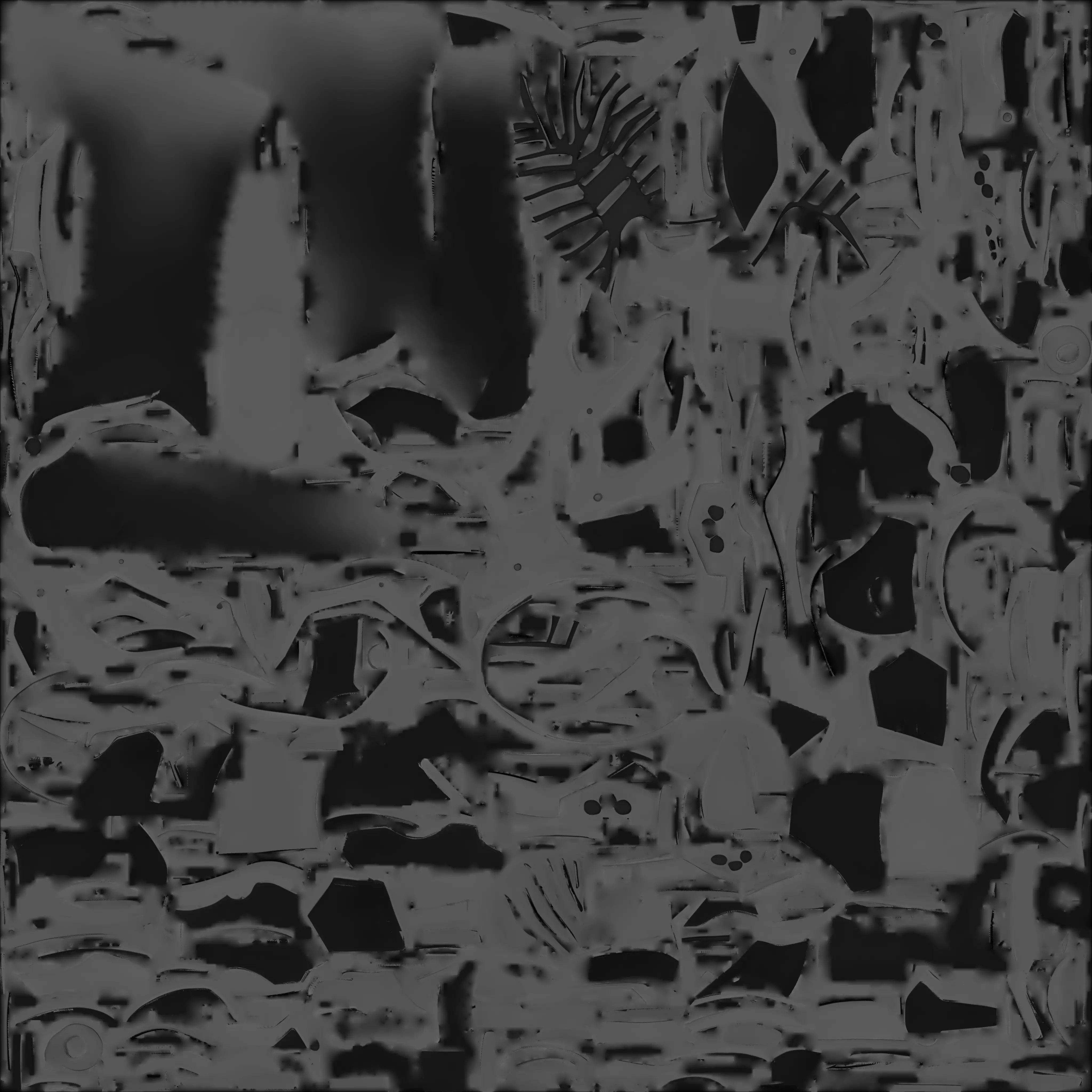 Cosmic Cyberpunk Combat Boot 3D Model Galactic Tech Footwear Low-poly 3D model_2