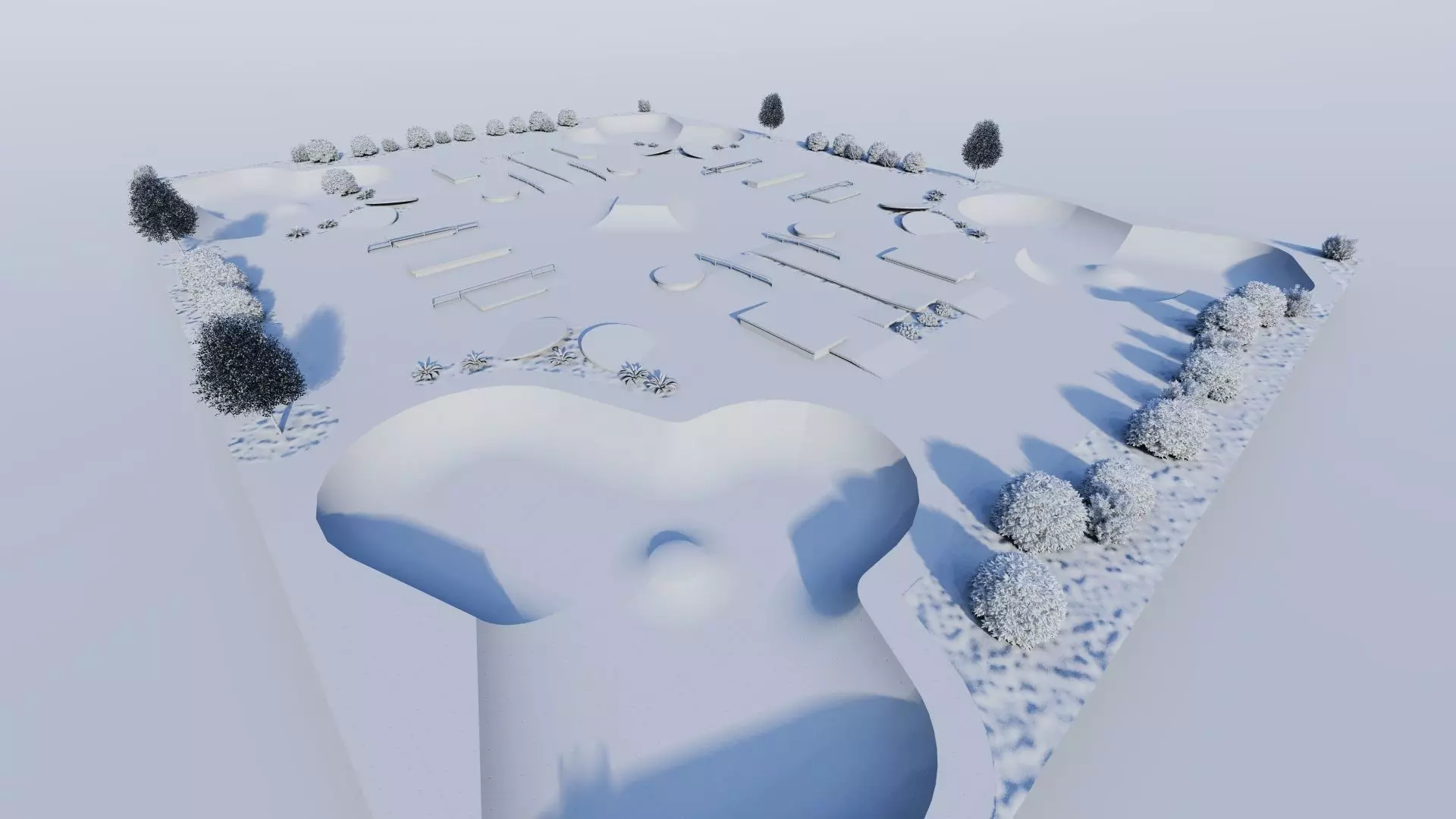 Skatepark-Skate Park PACK 3D model_12