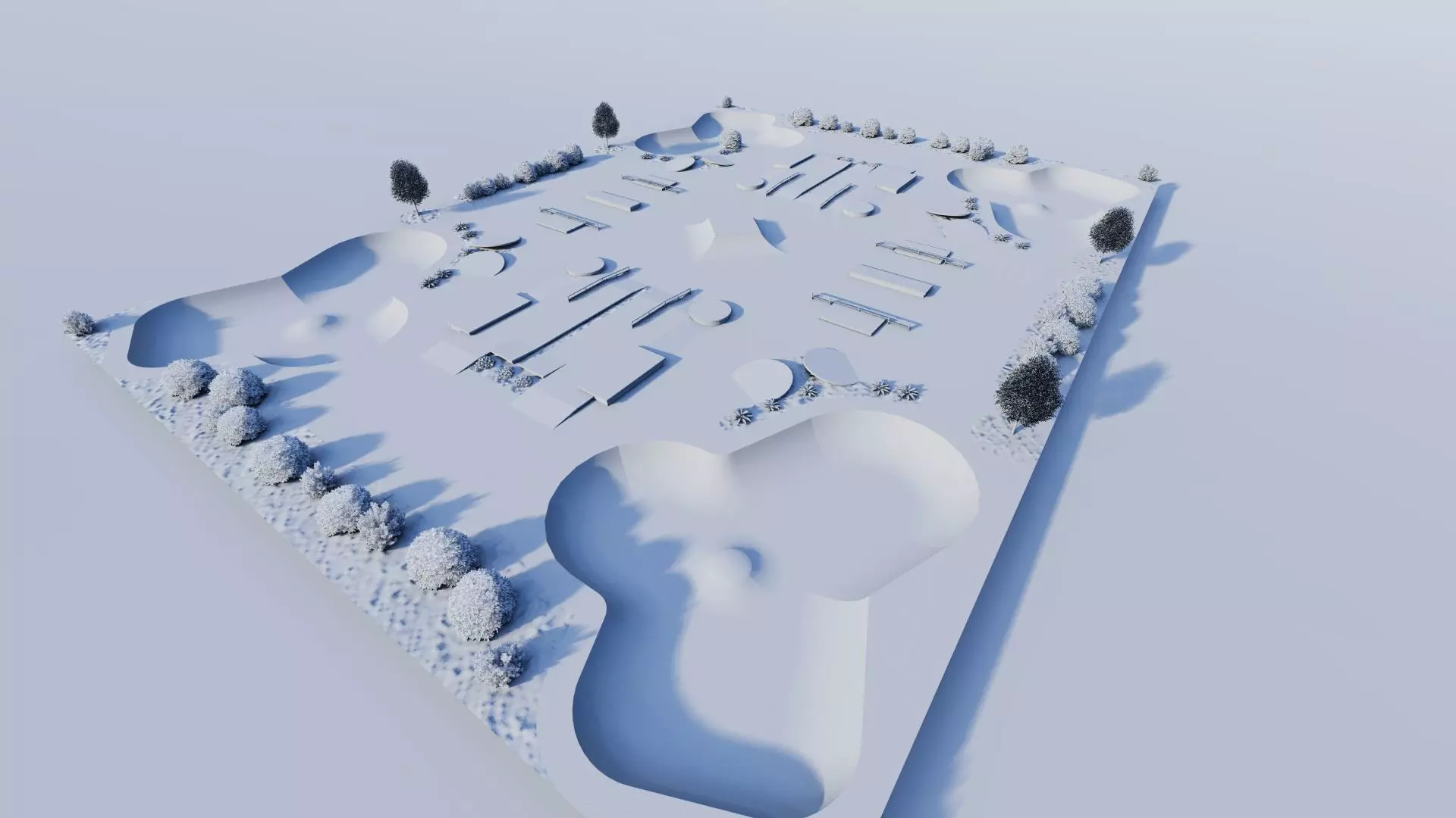 Skatepark-Skate Park PACK 3D model_9