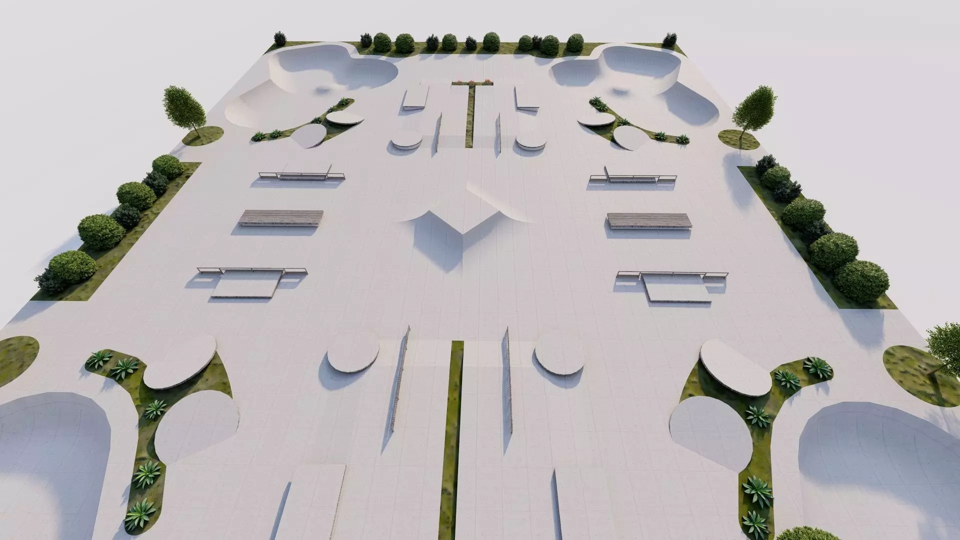 Skatepark-Skate Park PACK 3D model_4