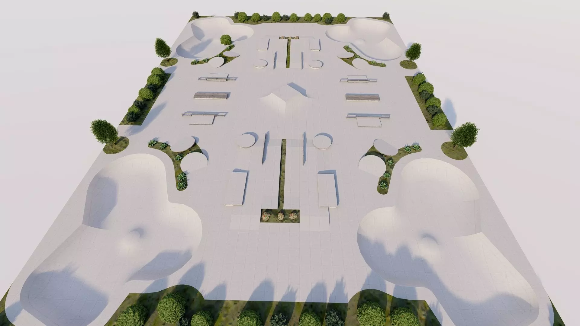 Skatepark-Skate Park PACK 3D model_18
