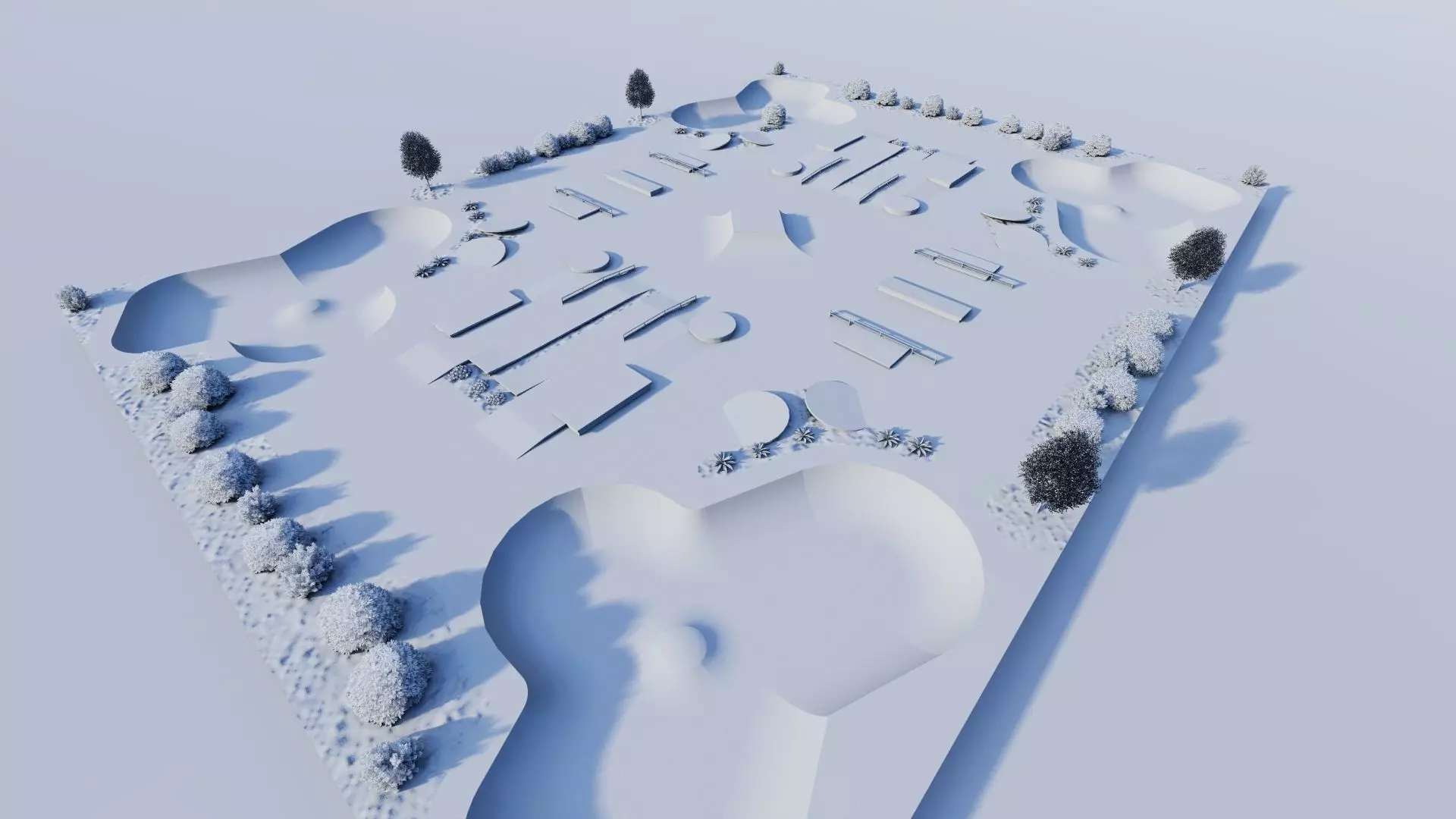 Skatepark-Skate Park PACK 3D model_17