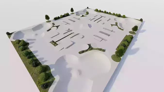 Skatepark-Skate Park PACK 3D model Skatepark-Skate Park PACK 3D model