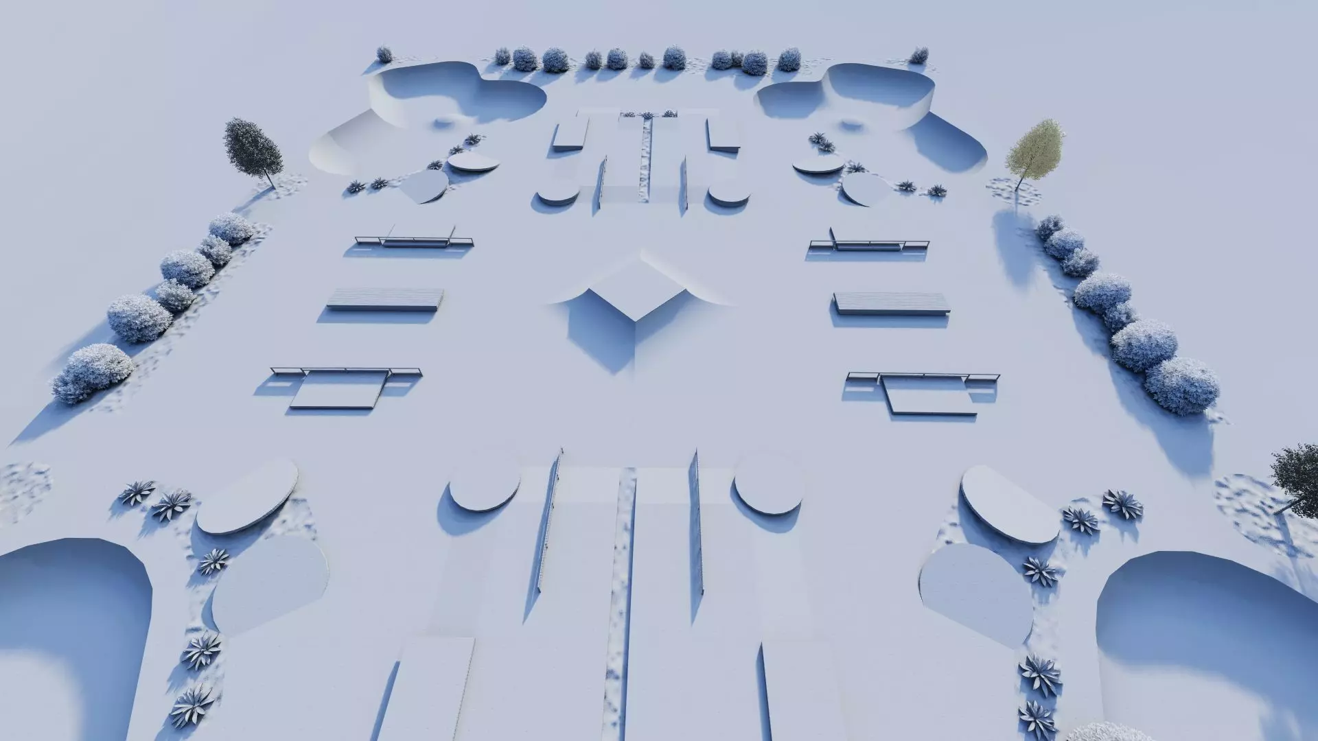 Skatepark-Skate Park PACK 3D model_14