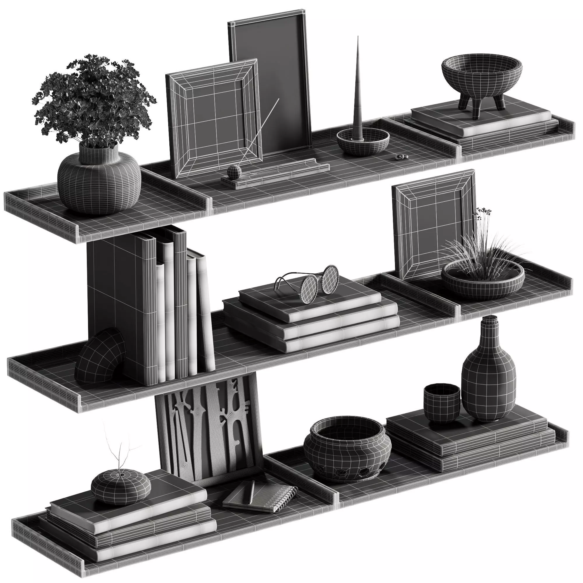 Decorative set 42 3D model_4