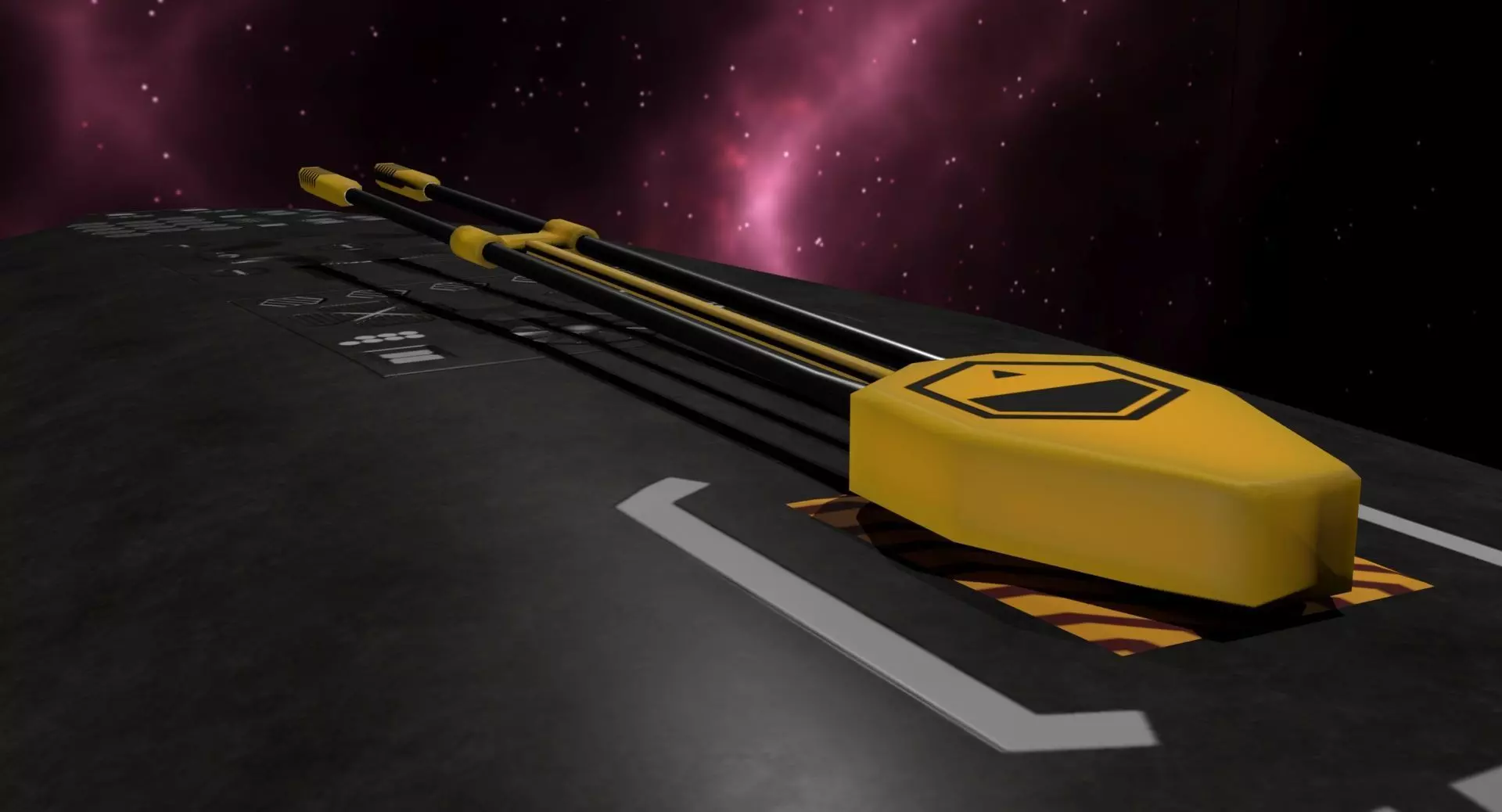 Spaceship Felix Low-poly 3D model_15