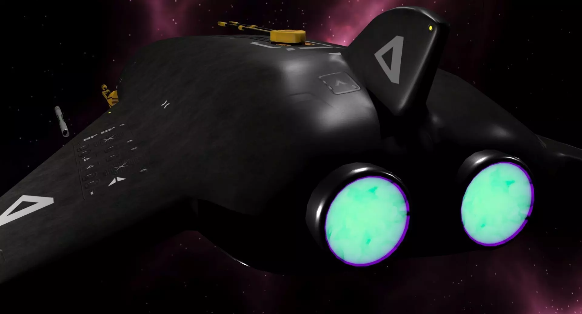 Spaceship Felix Low-poly 3D model_13