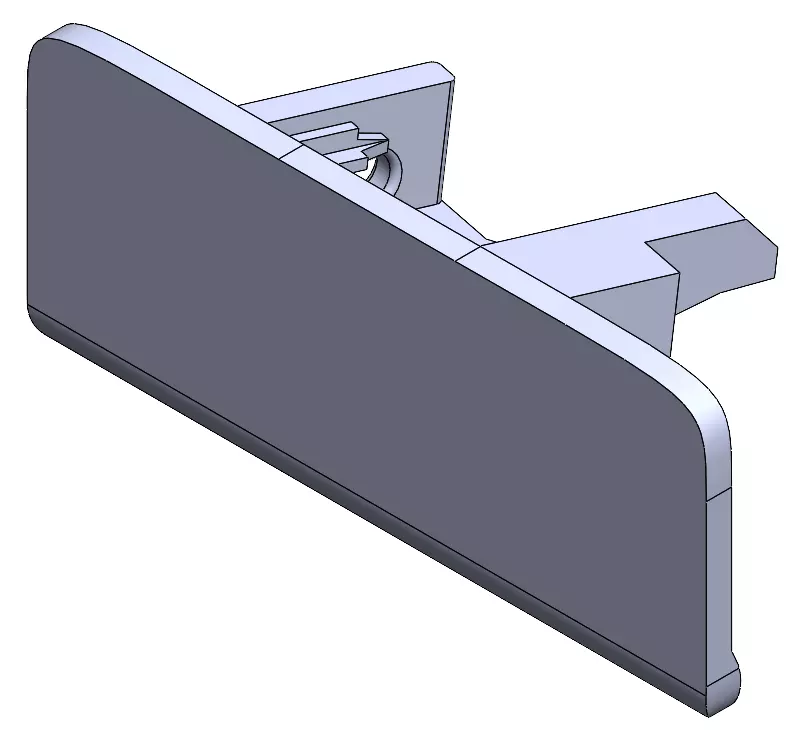 FIAT GRAND PUNTO GLOVEBOX HANDLE REPLACEMENT - 3D PRINT READY Free 3D print model