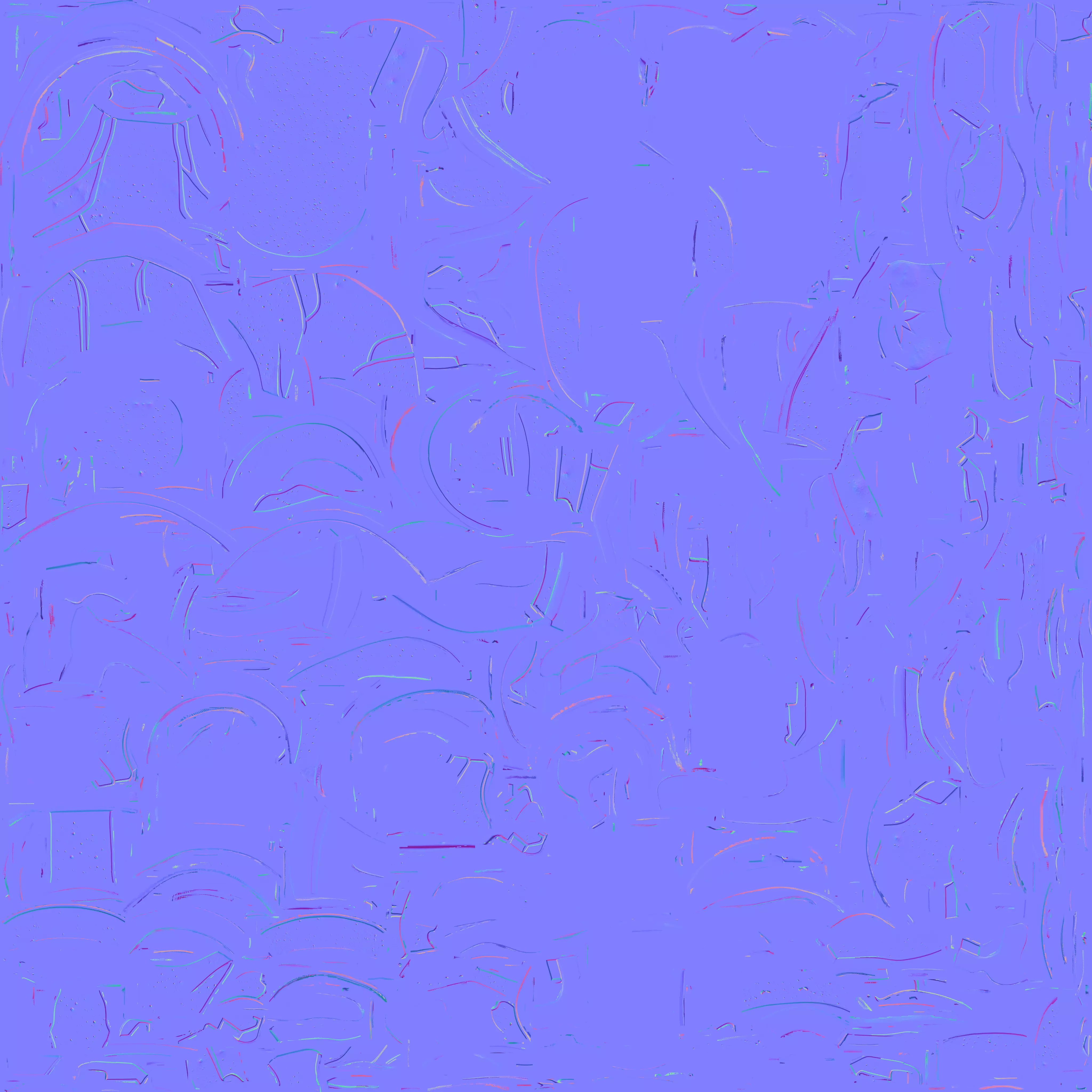 Cosmic Cyberpunk Body Armor 3D Model Galactic Hero Chest Plate Low-poly 3D model_4