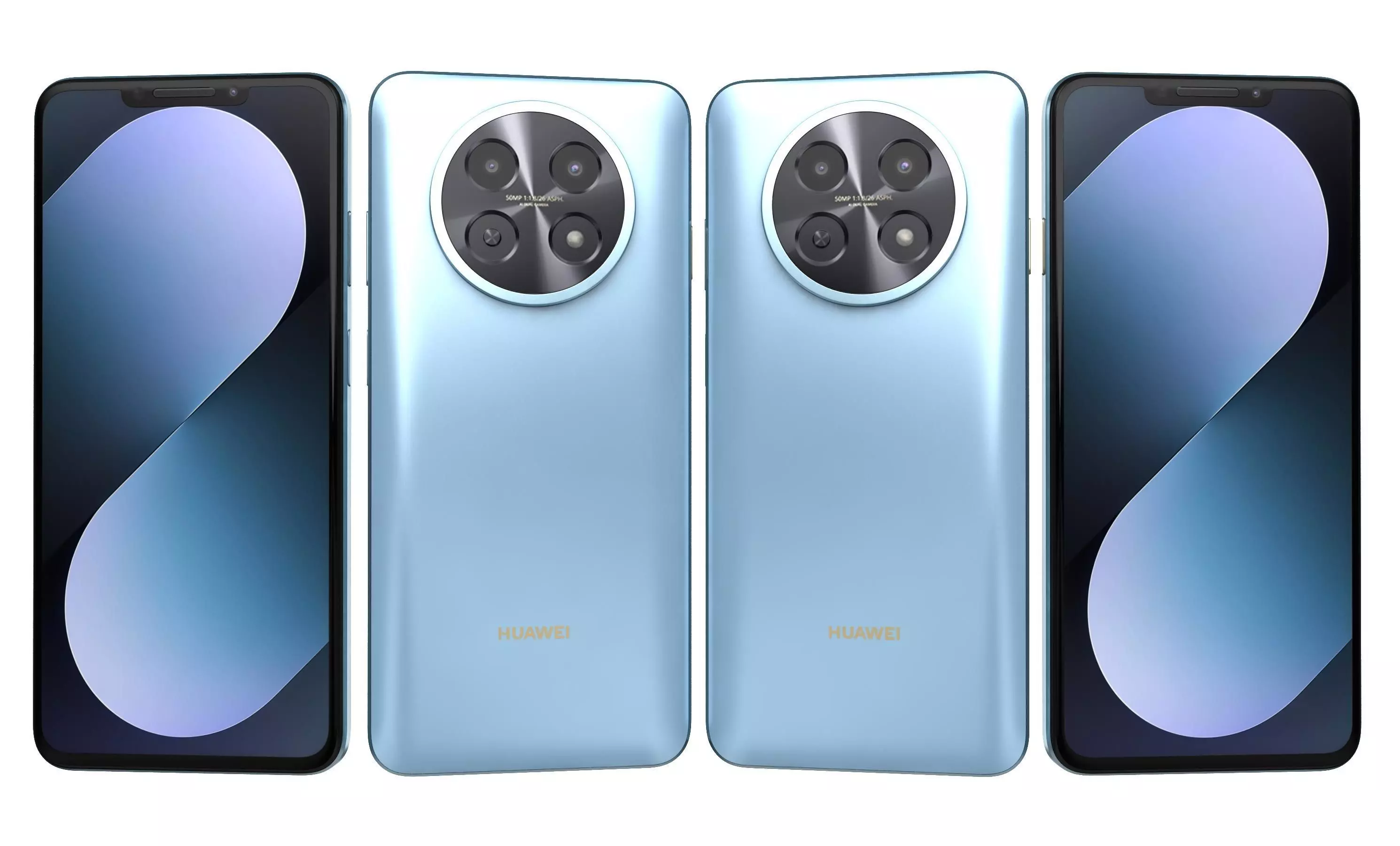 Huawei Nova 14i Specs Blue 3D model_29