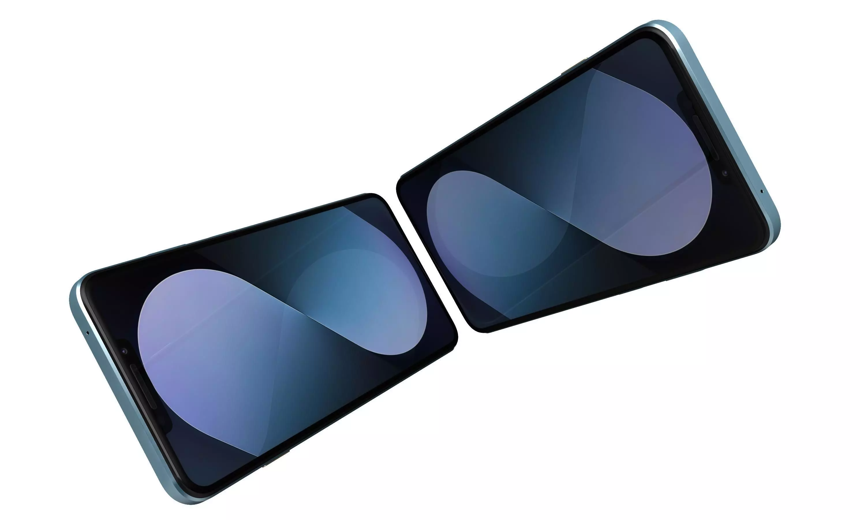 Huawei Nova 14i Specs Blue 3D model_4